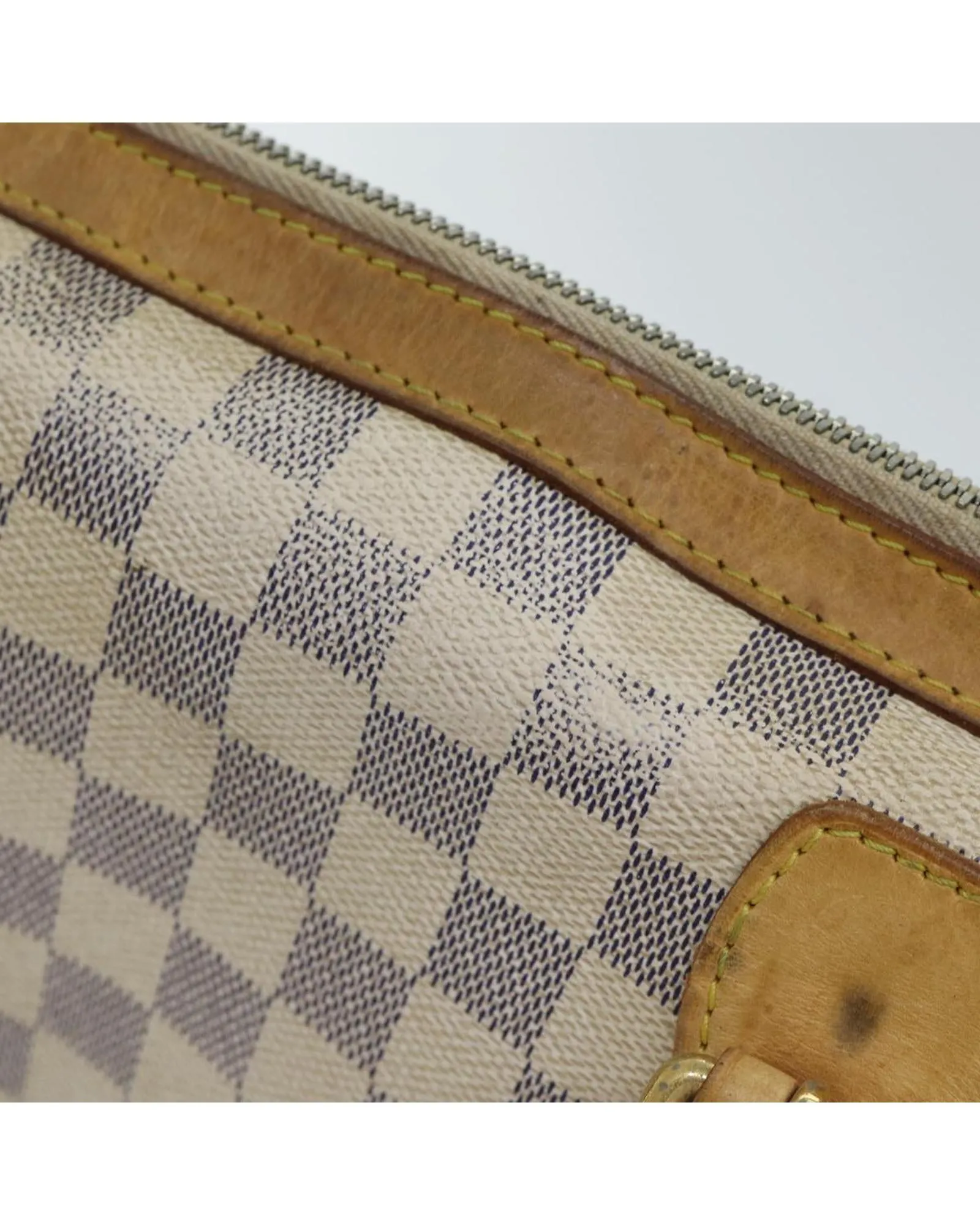 Authentic Damier Azur Hand Bag with Accessories - French Made