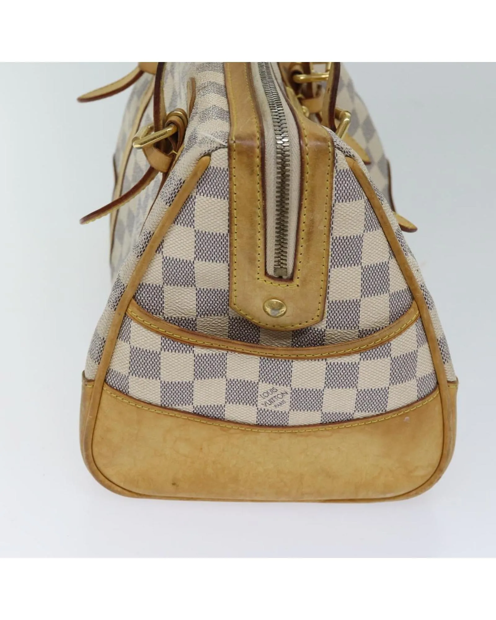 Authentic Damier Azur Hand Bag with Accessories - French Made