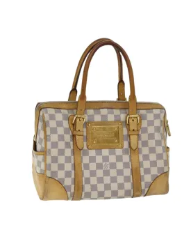 Authentic Damier Azur Hand Bag with Accessories - French Made