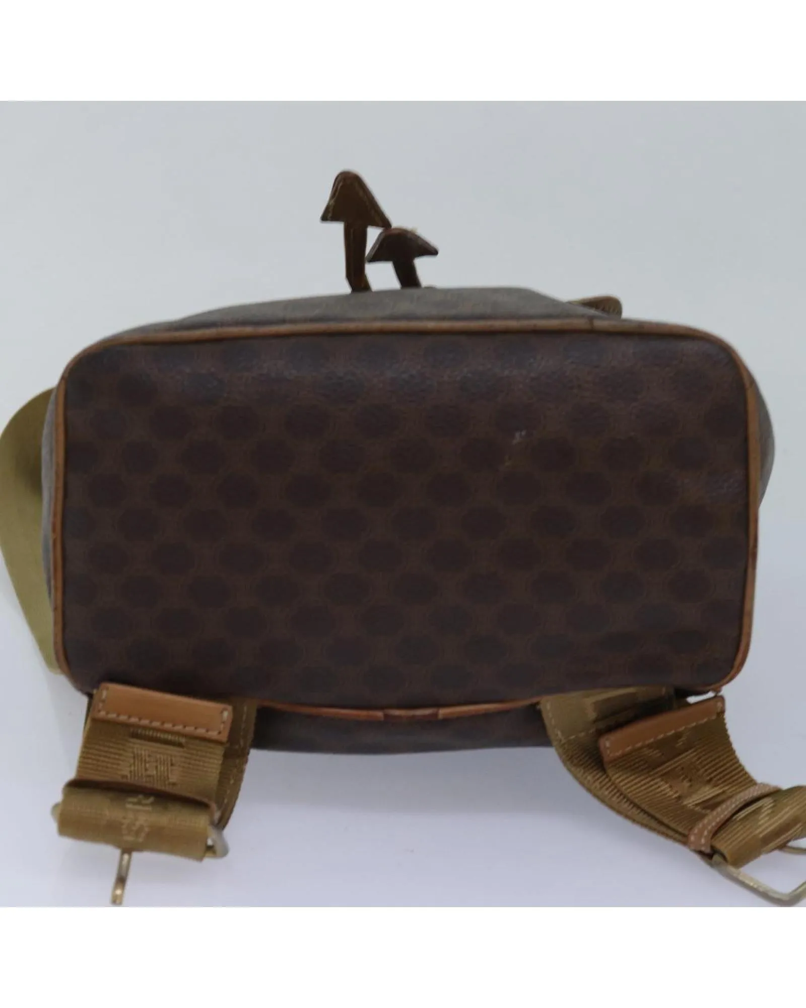 Authentic Macadam Canvas Backpack in Brown PVC Material