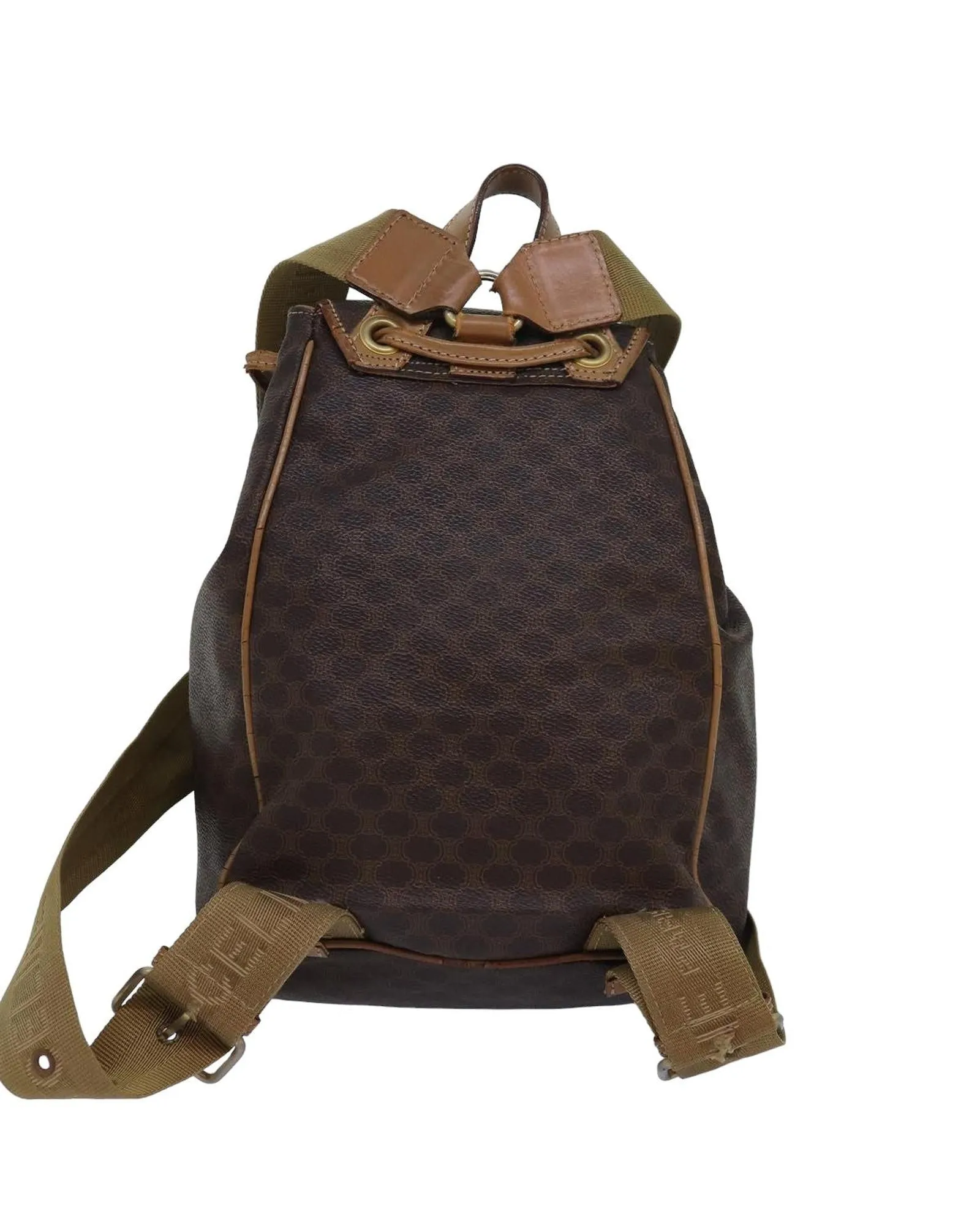 Authentic Macadam Canvas Backpack in Brown PVC Material
