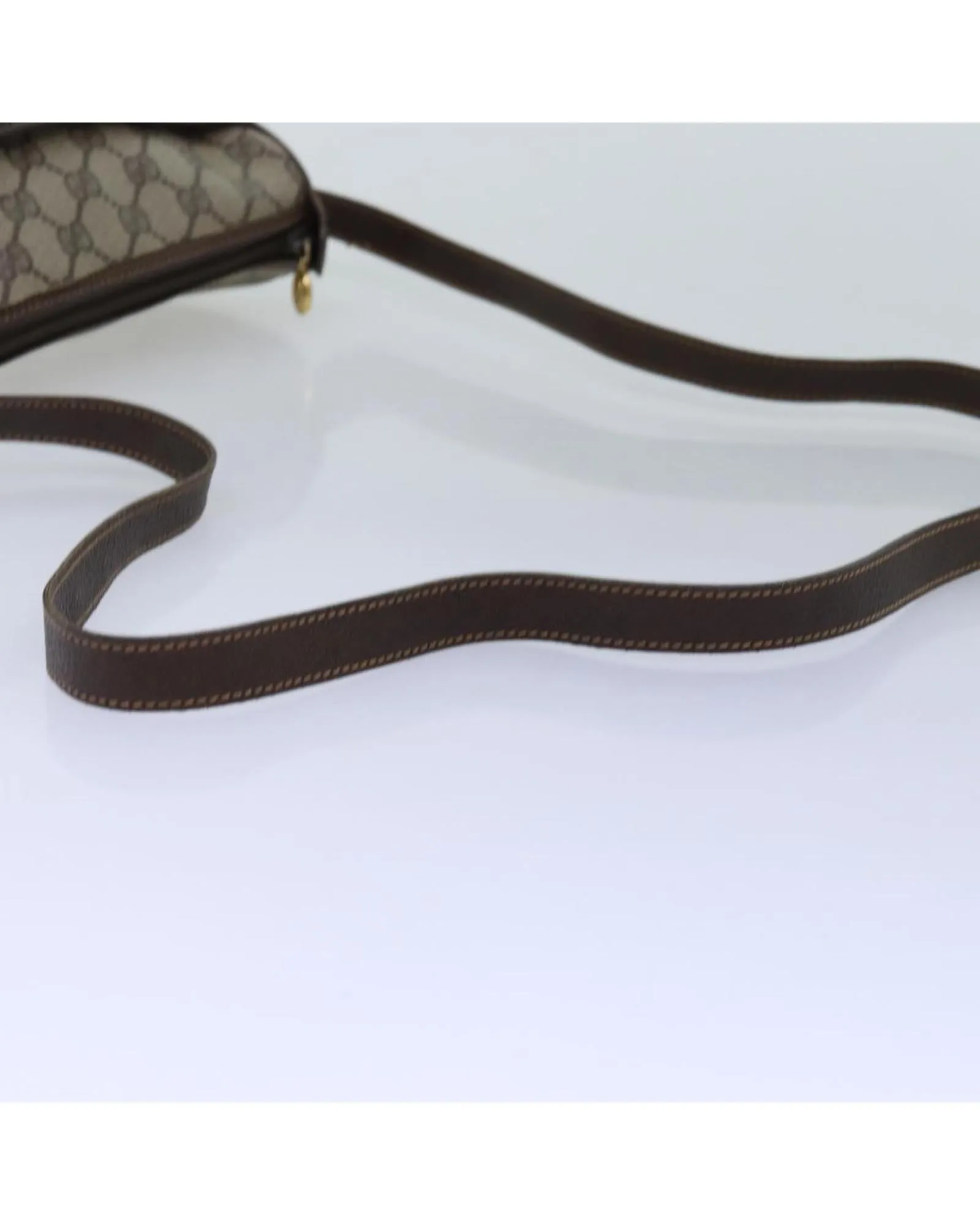 Beige GG Supreme Shoulder Bag with Web Detail
