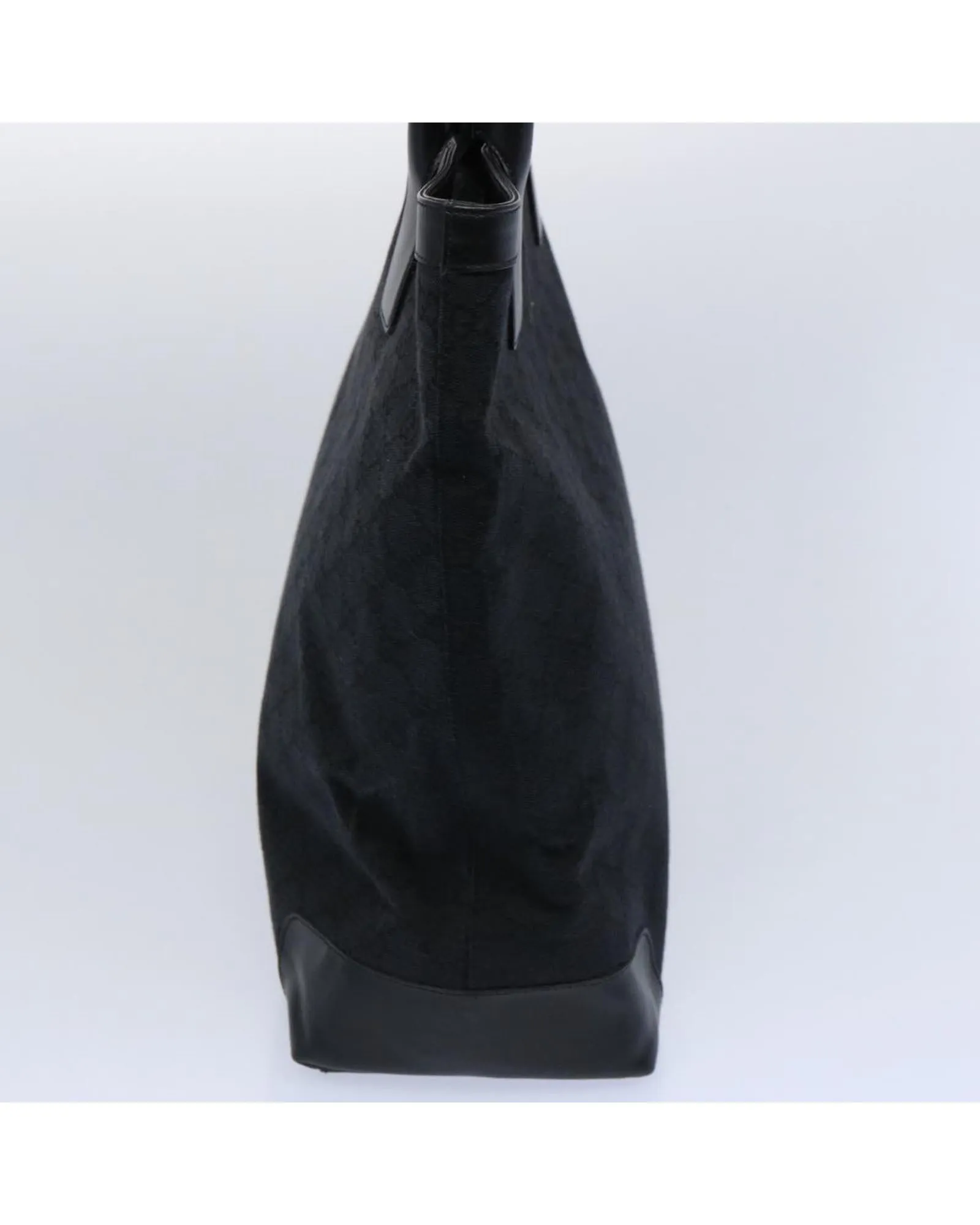 Black GG Canvas Hand Bag with Accessories and Italian Craftsmanship