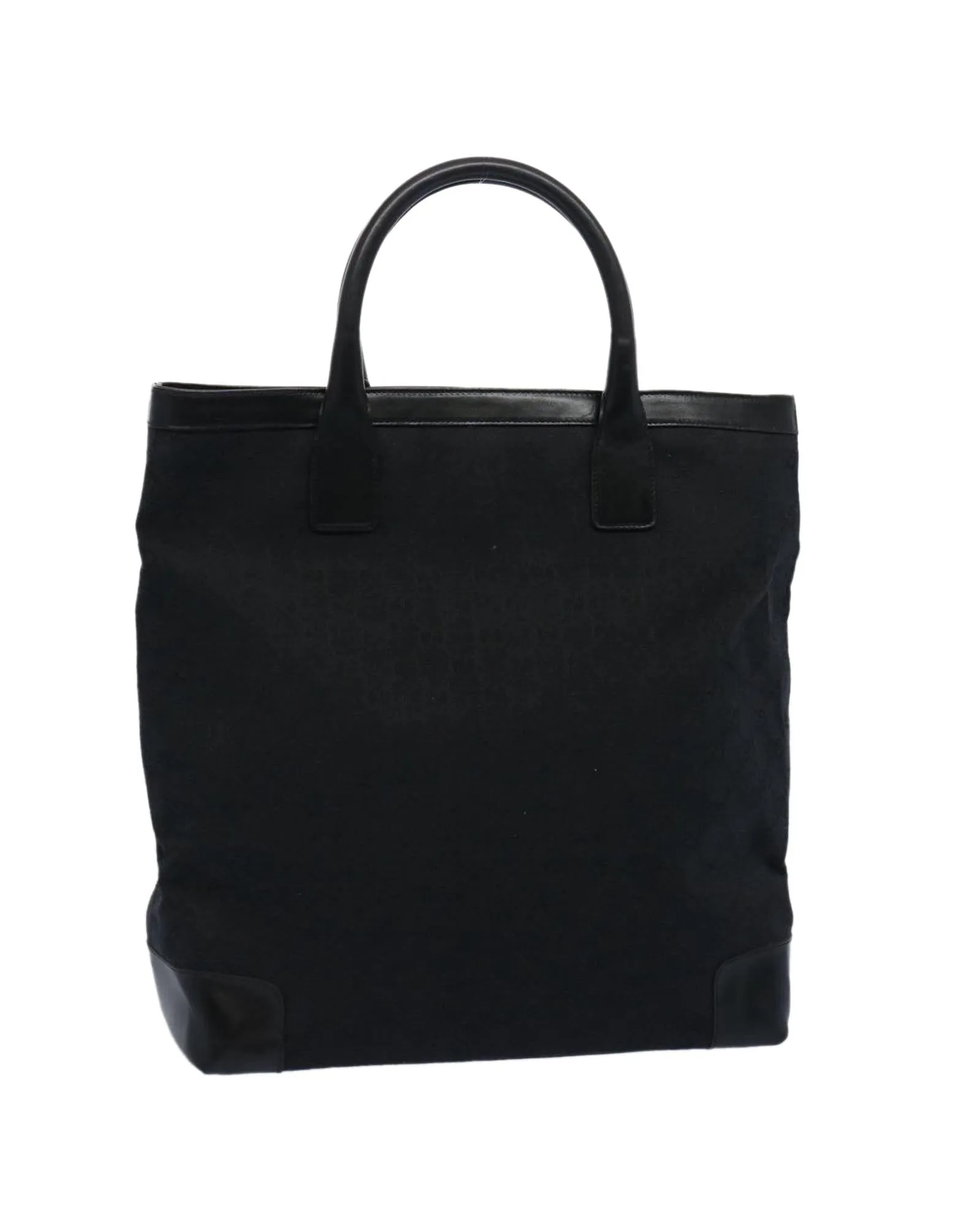 Black GG Canvas Hand Bag with Accessories and Italian Craftsmanship