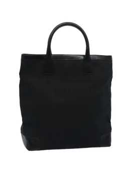 Black GG Canvas Hand Bag with Accessories and Italian Craftsmanship Black GG Canvas Hand Bag with Accessories and Italian Craftsmanship
