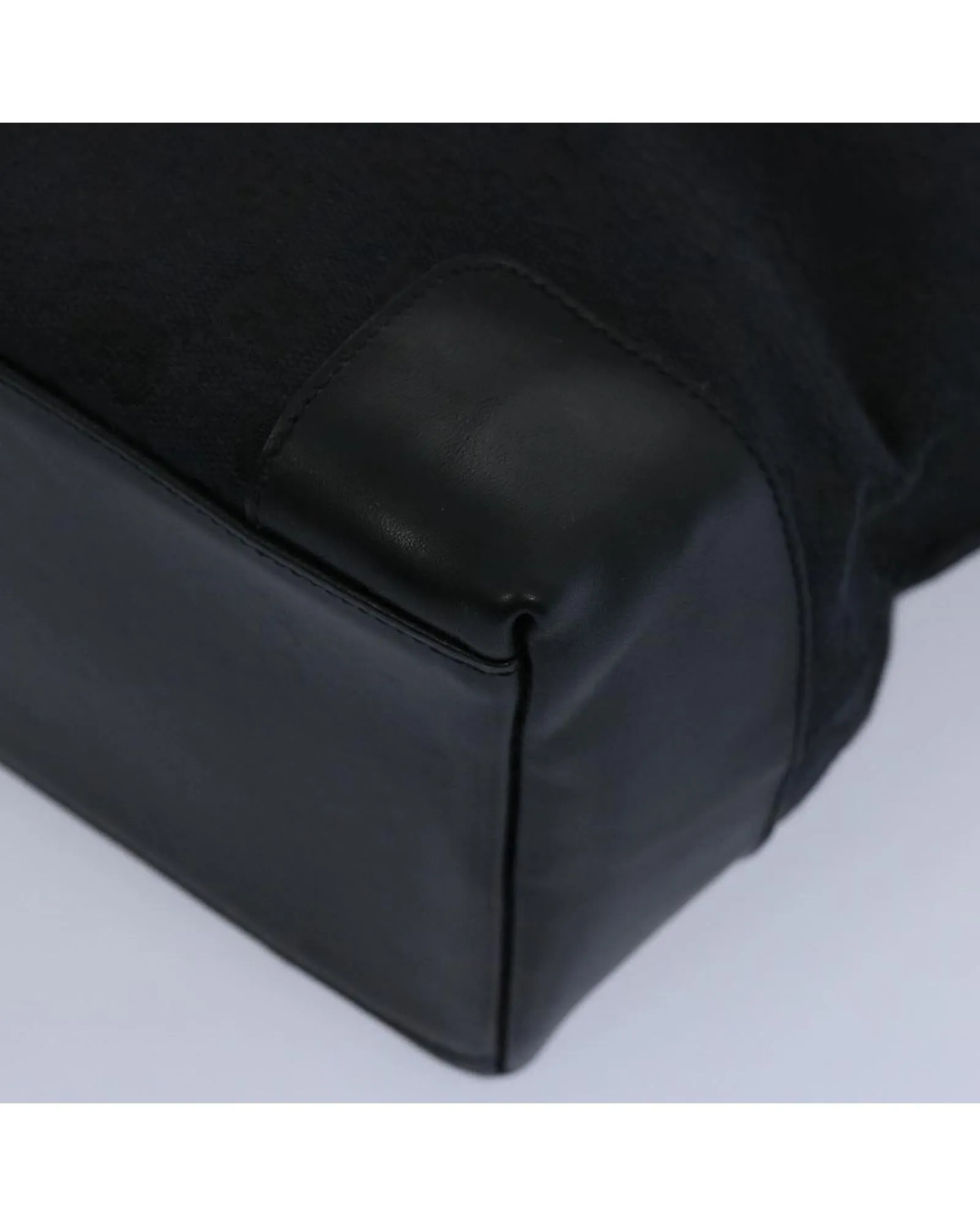 Black GG Canvas Hand Bag with Accessories and Italian Craftsmanship