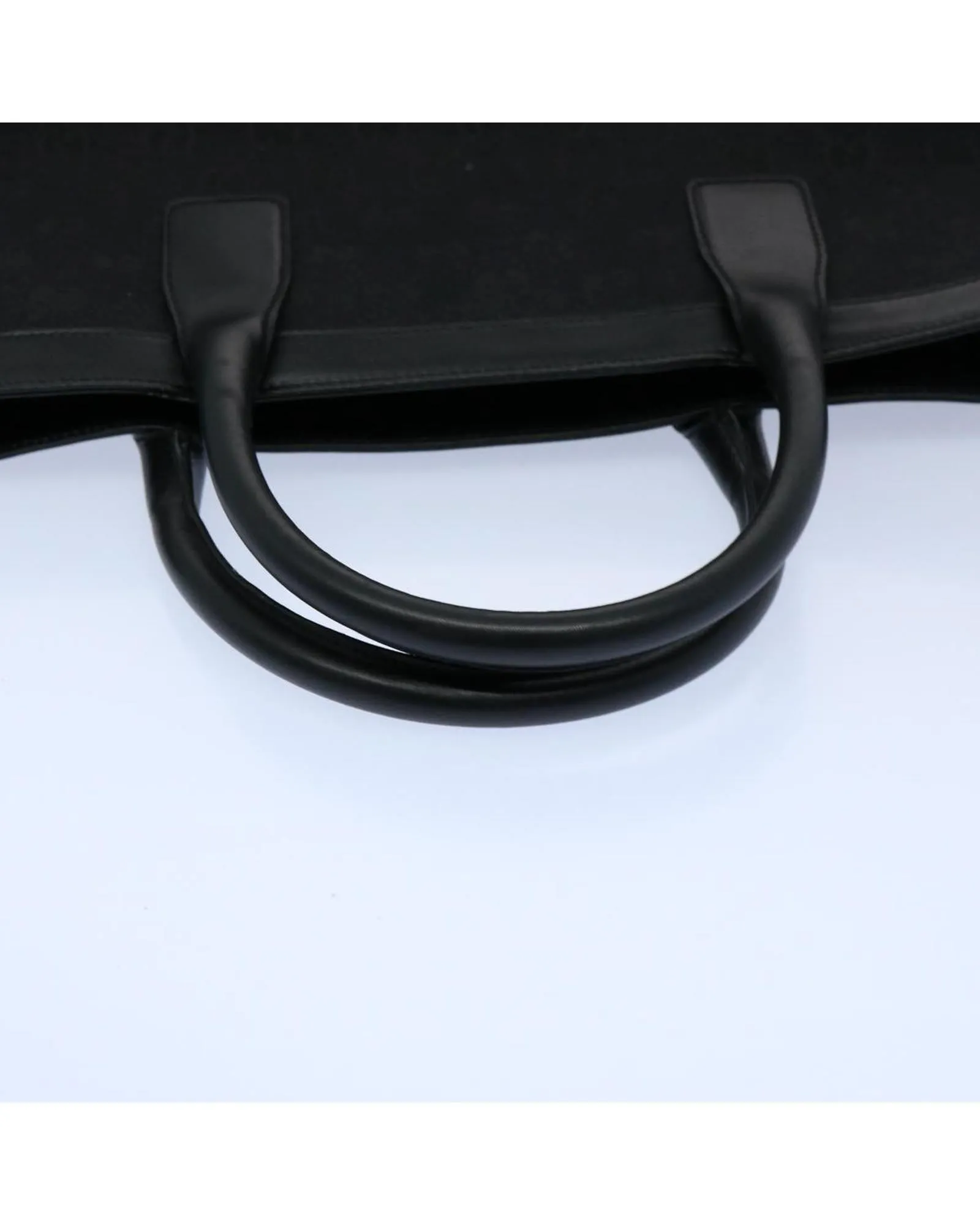 Black GG Canvas Hand Bag with Accessories and Italian Craftsmanship