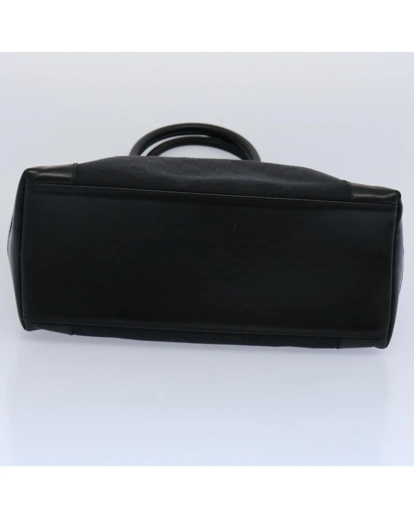 Black GG Canvas Hand Bag with Accessories and Italian Craftsmanship