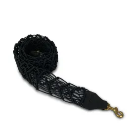 Black Macrame Bag Strap