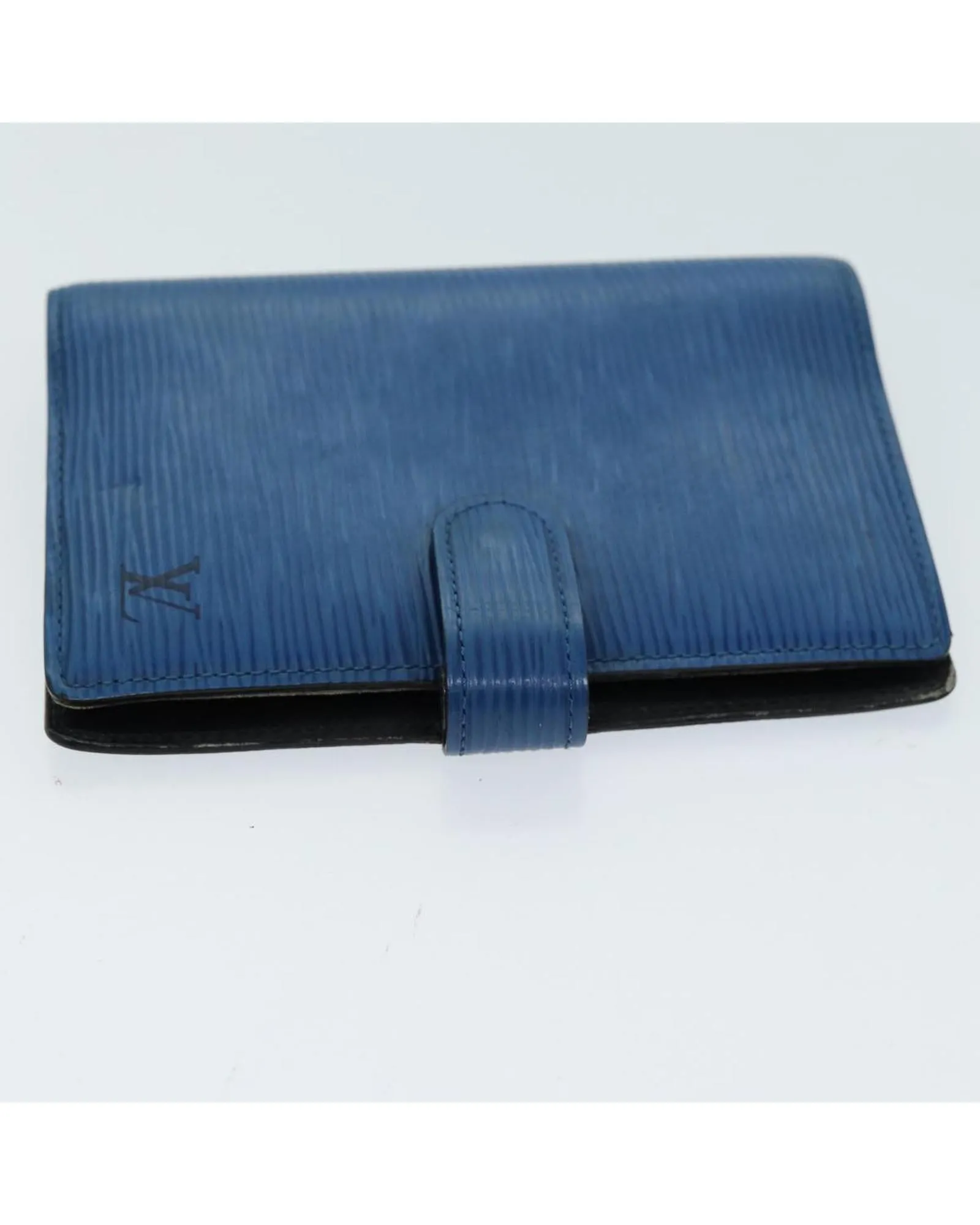 Blue Epi Leather Day Planner Cover - Small Size