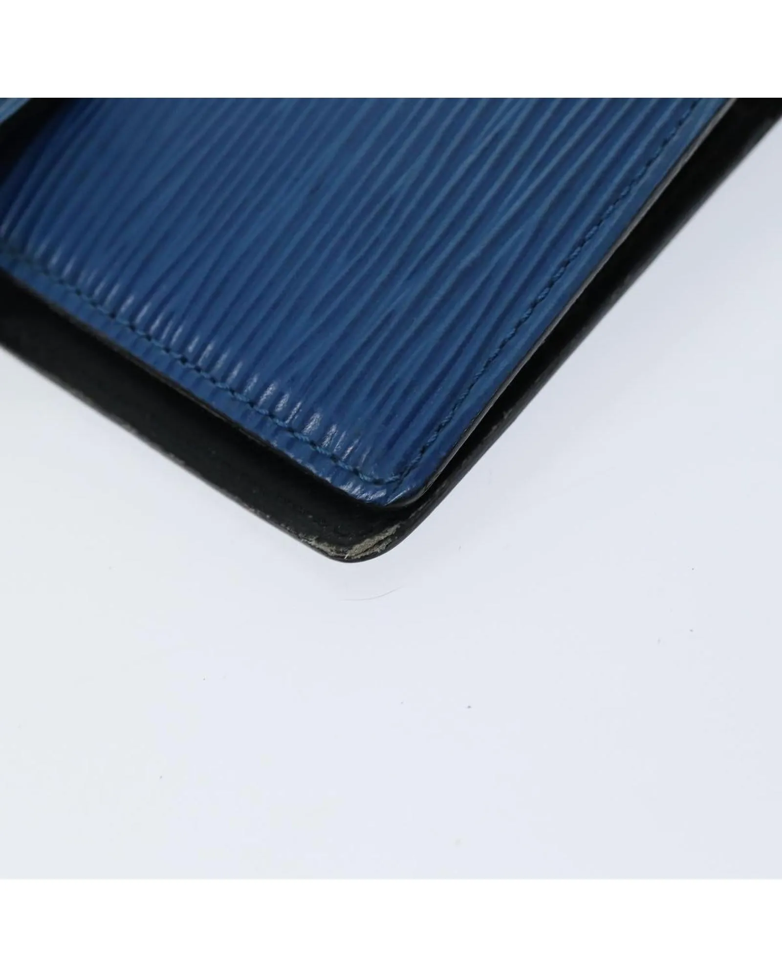 Blue Epi Leather Day Planner Cover - Small Size