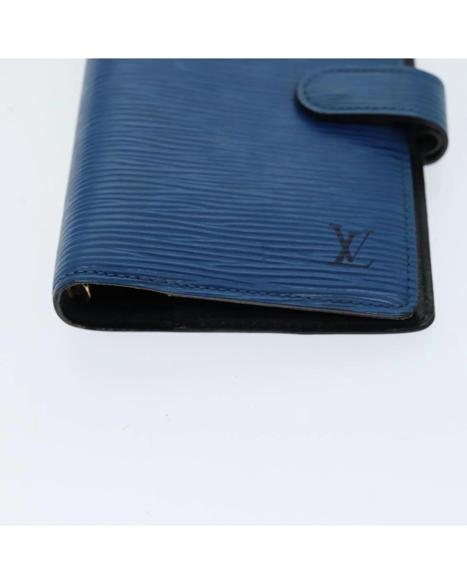 Blue Epi Leather Day Planner Cover - Small Size
