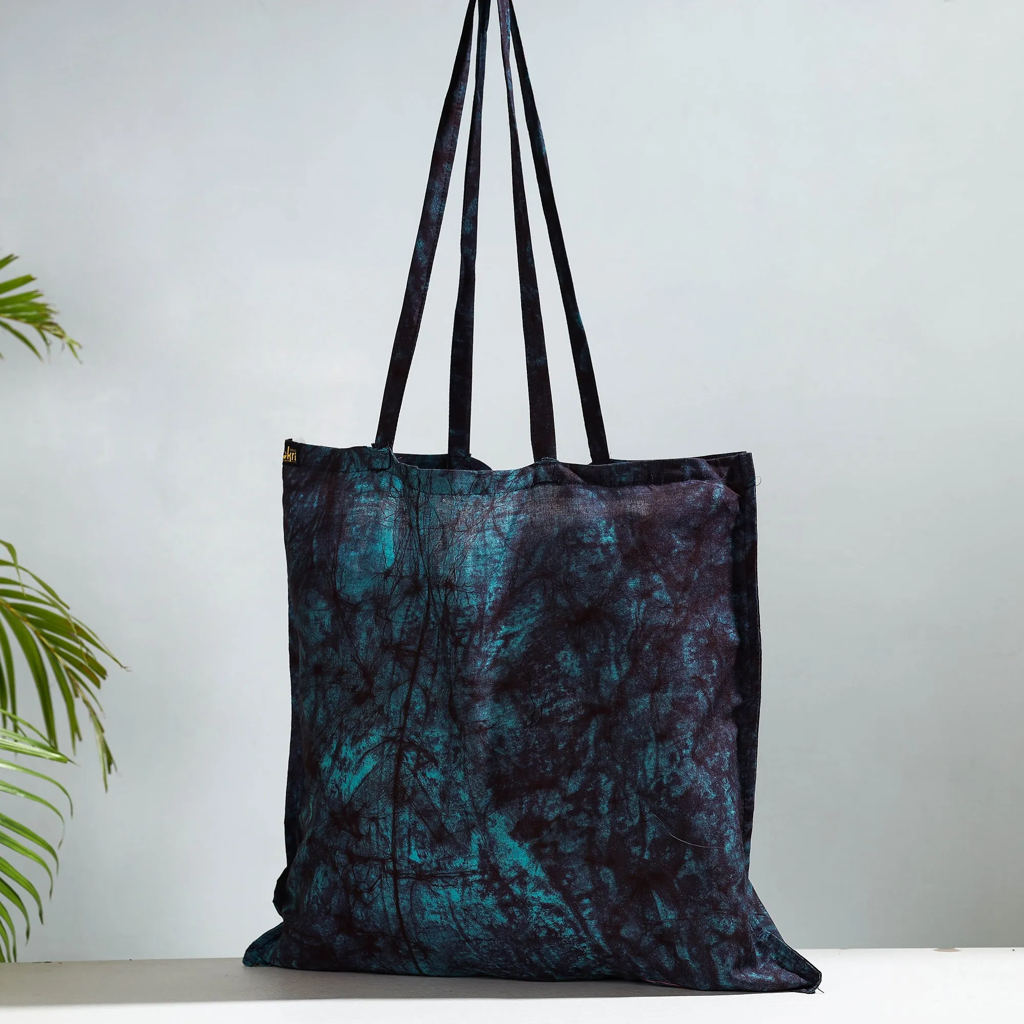Blue - Hand Batik Printed Cotton Jhola Bag