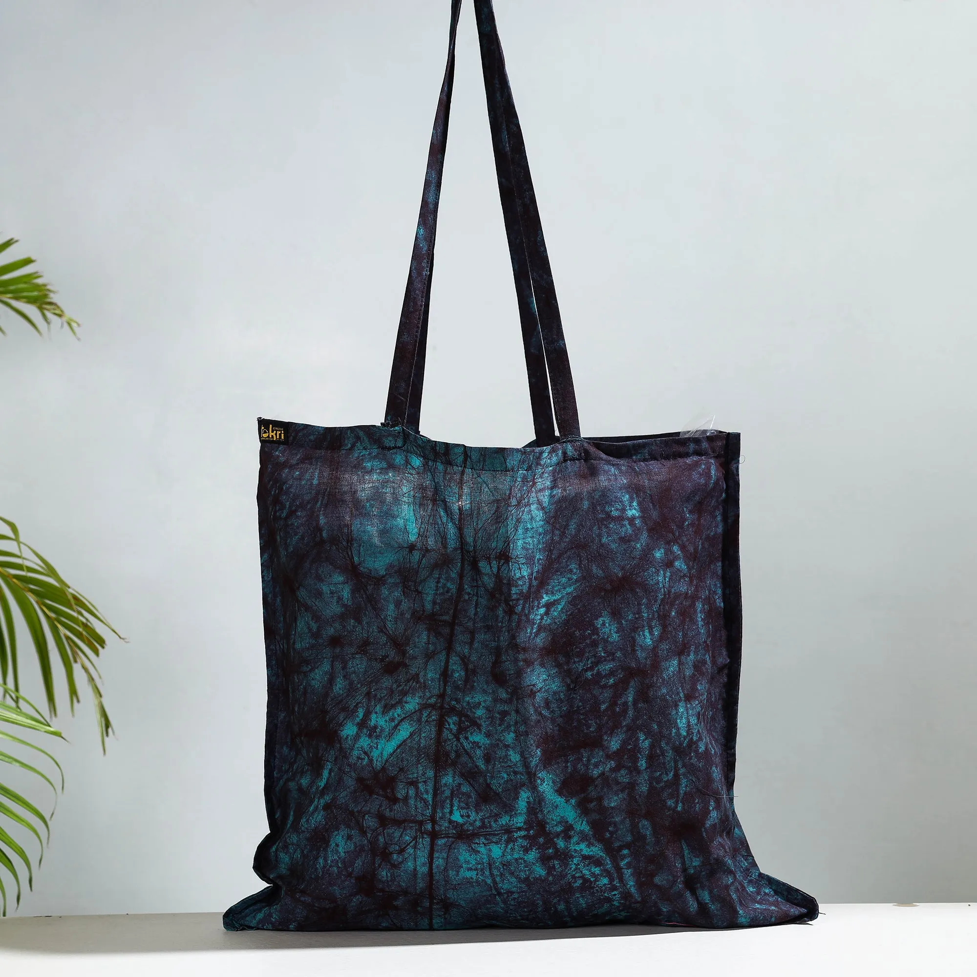 Blue - Hand Batik Printed Cotton Jhola Bag