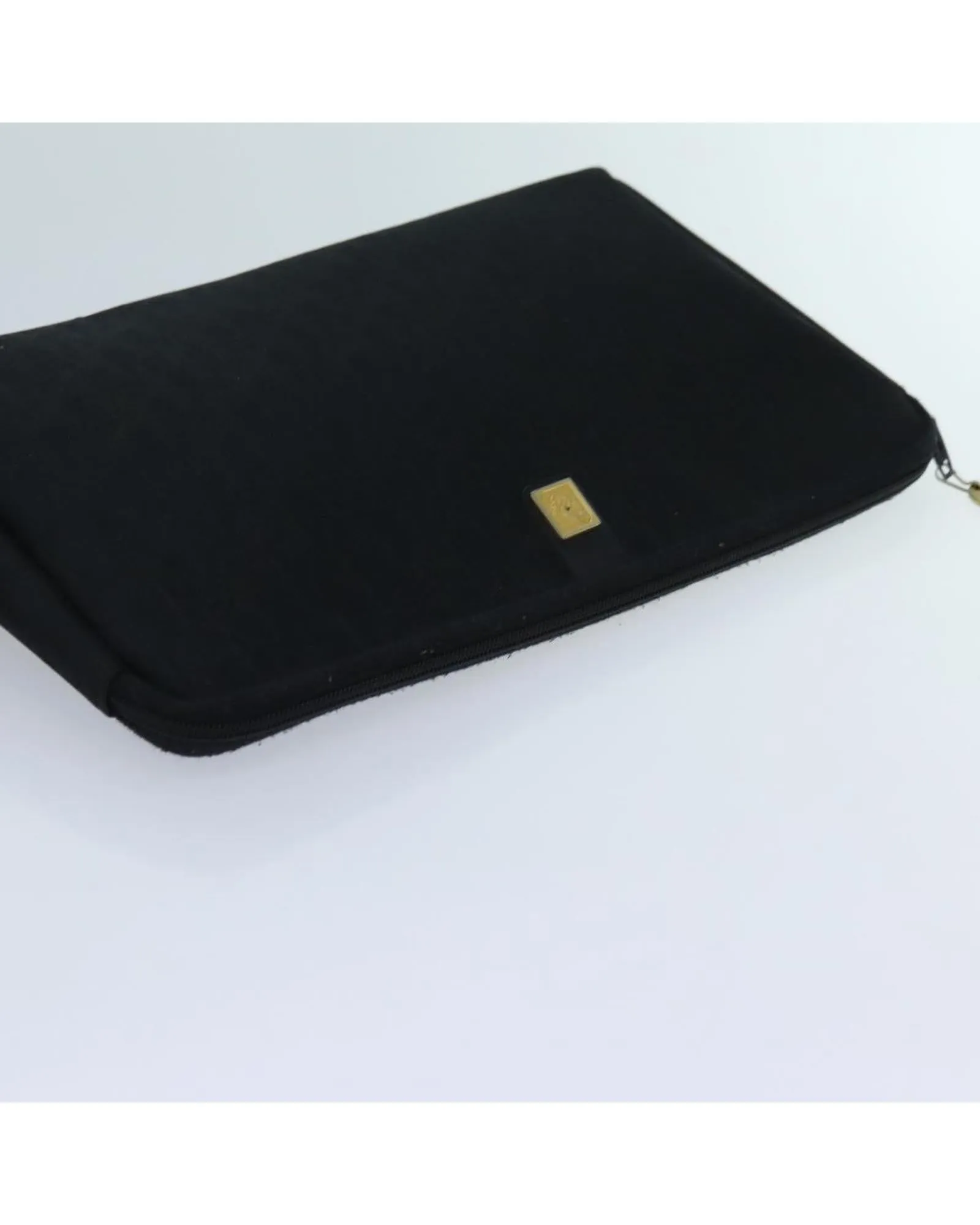 Canvas Clutch Bag in Black by Christian Dior