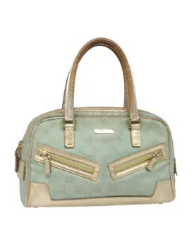Canvas Hand Bag - Light Blue