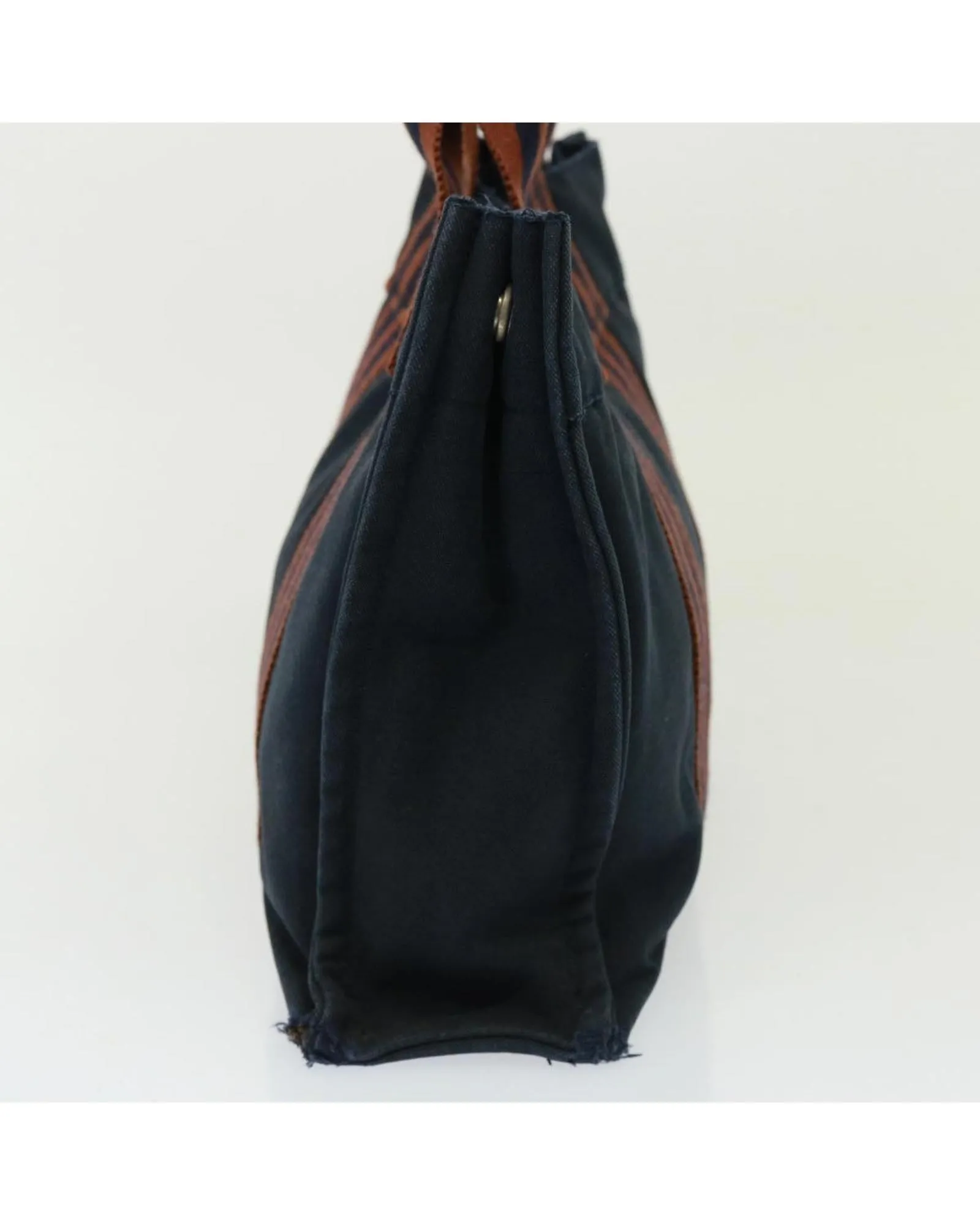 Canvas Hand Bag with Handle Drop and Multiple Pockets