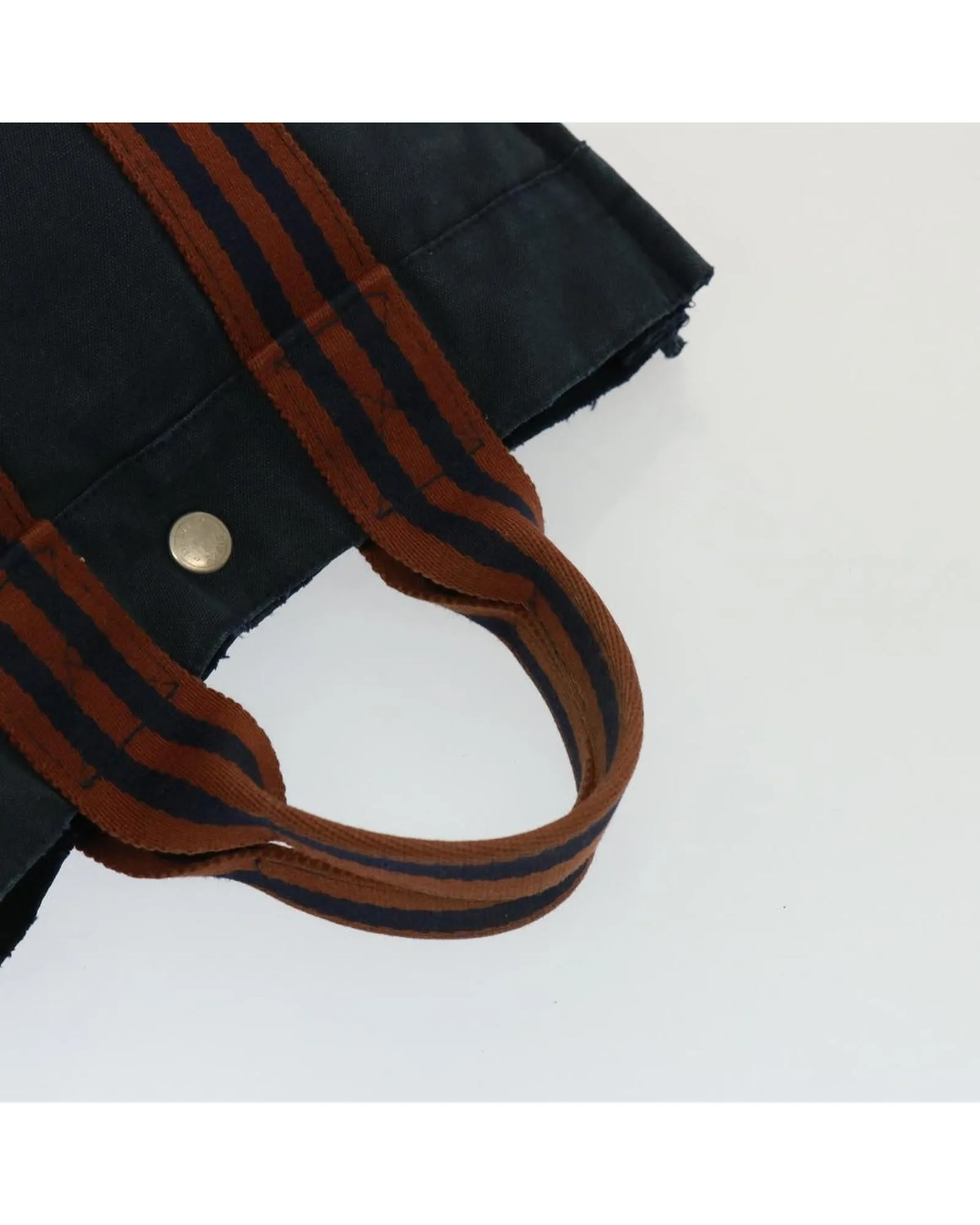 Canvas Hand Bag with Handle Drop and Multiple Pockets