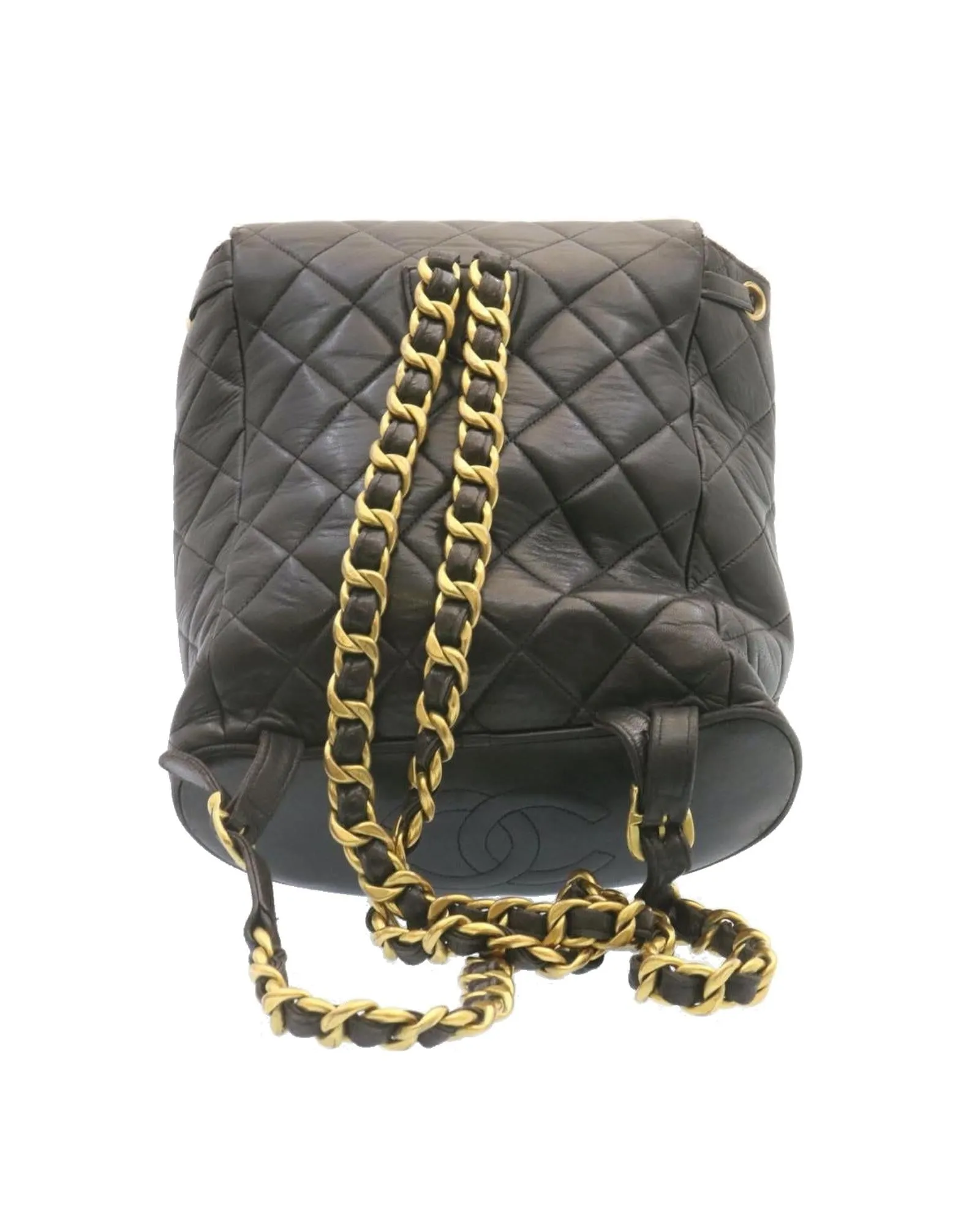 Chanel Matelasse Leather Backpack with Gold Tone CC
