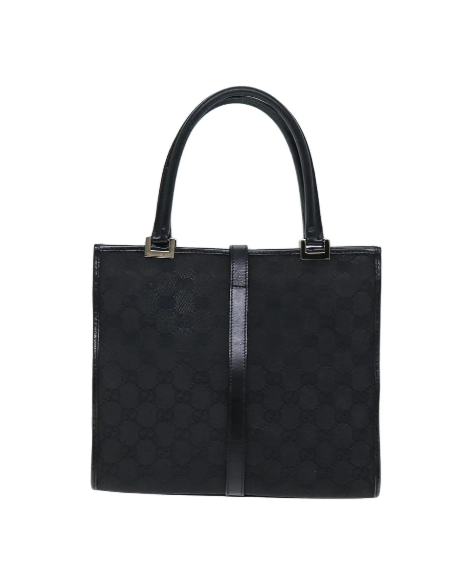Classic Black Canvas Hand Bag with GG Logo