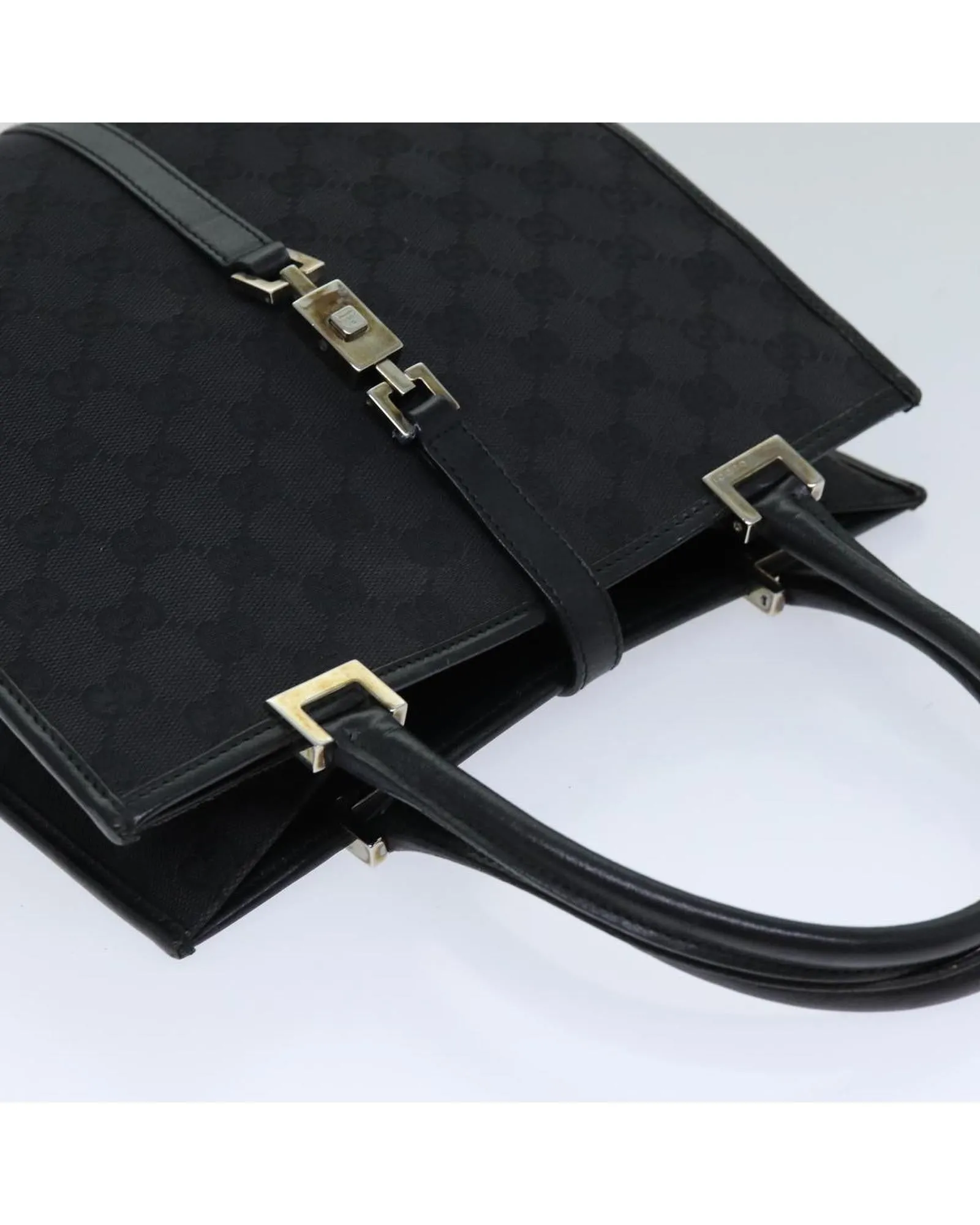 Classic GG Canvas Hand Bag in Black