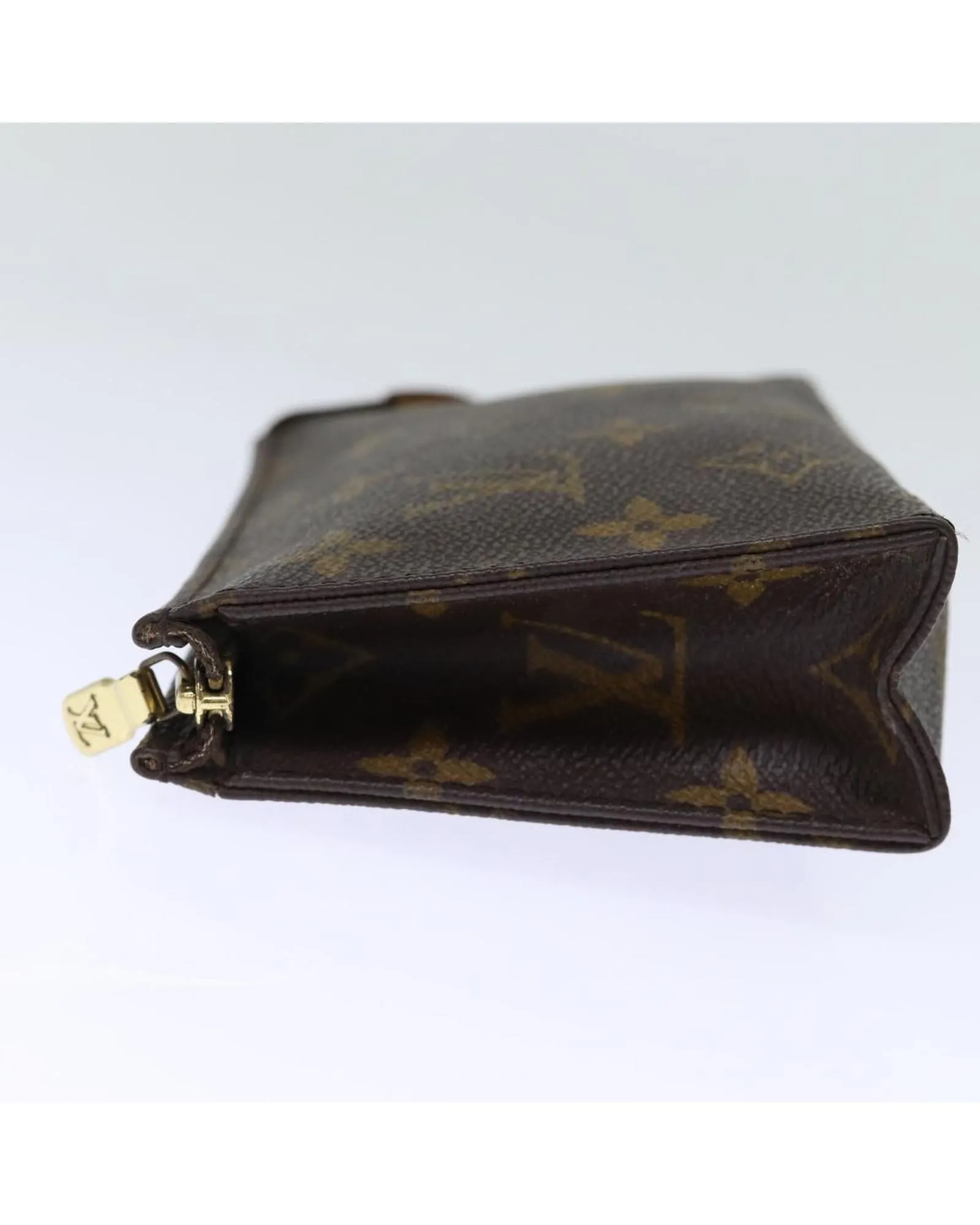 Compact Monogram Canvas Pouch with Accessory Storage