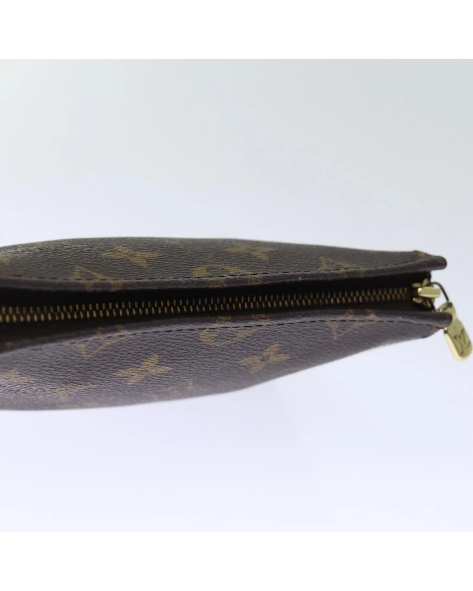 Compact Monogram Canvas Pouch with Accessory Storage