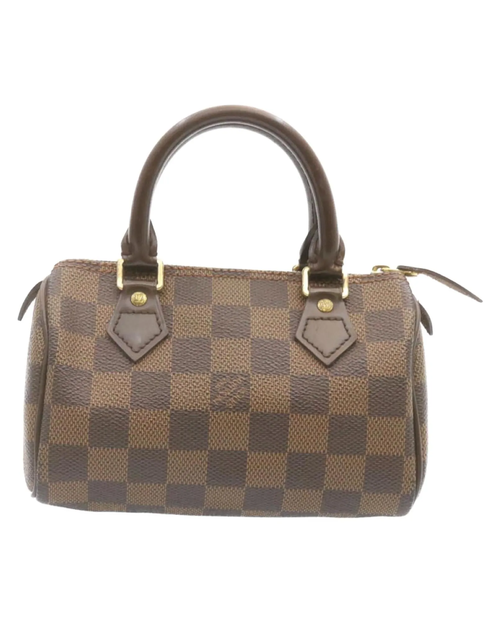 Damier Ebene Mini Speedy Hand Bag SP Order LV Auth