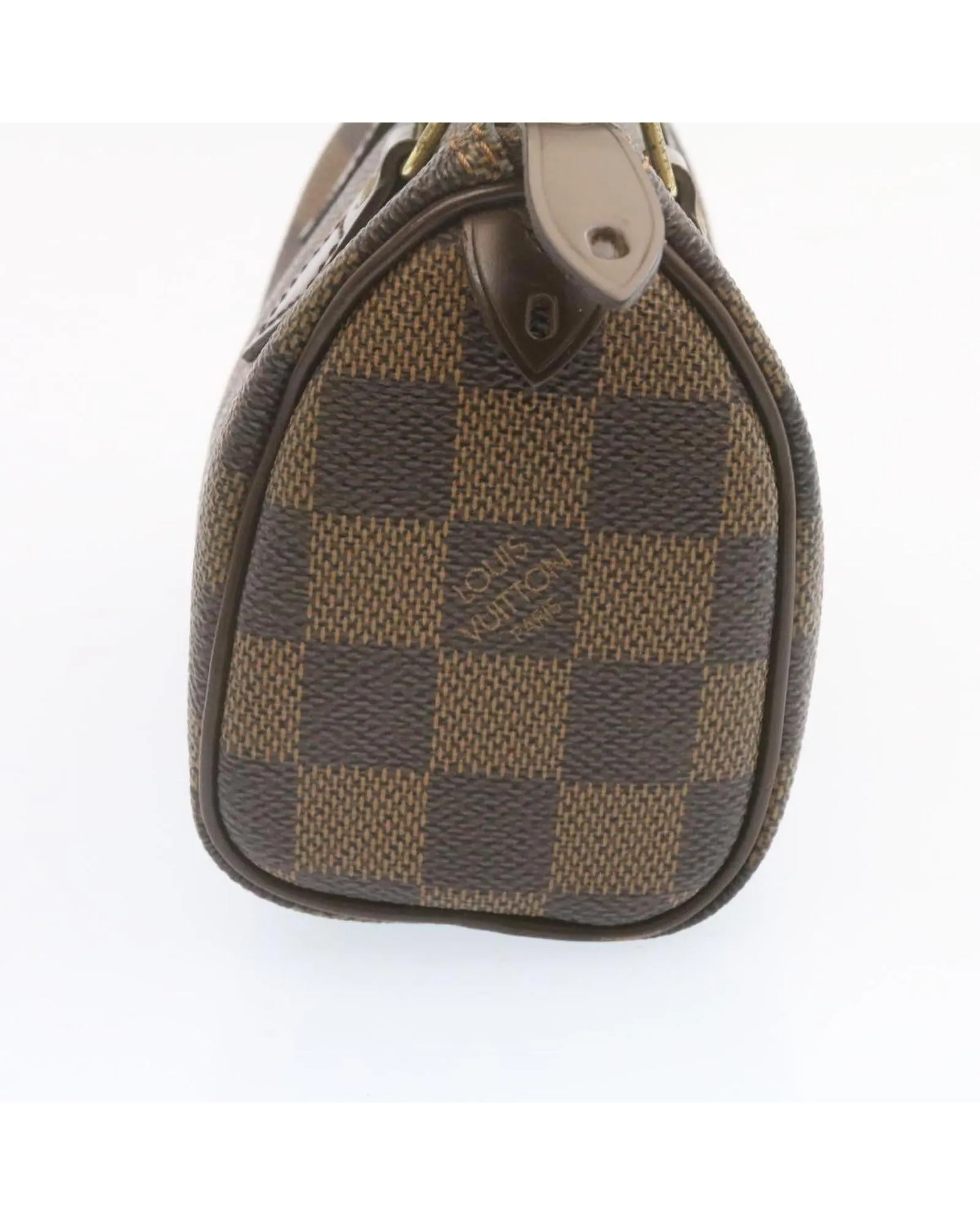 Damier Ebene Mini Speedy Hand Bag SP Order LV Auth