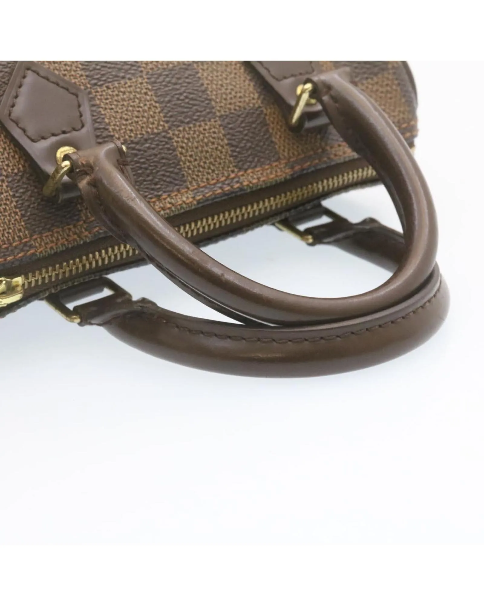 Damier Ebene Mini Speedy Hand Bag SP Order LV Auth