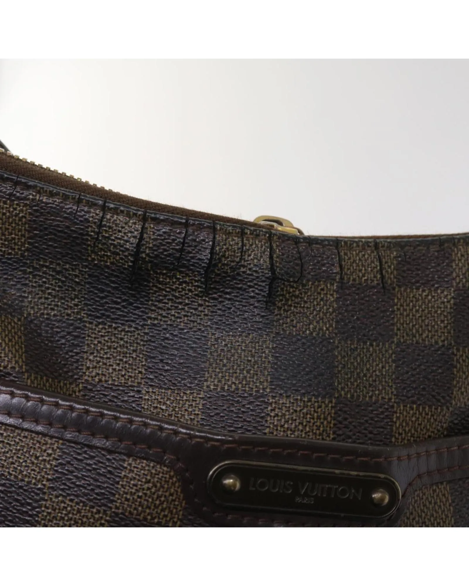Damier Ebene Shoulder Bag with Adjustable Strap - Authentic LV