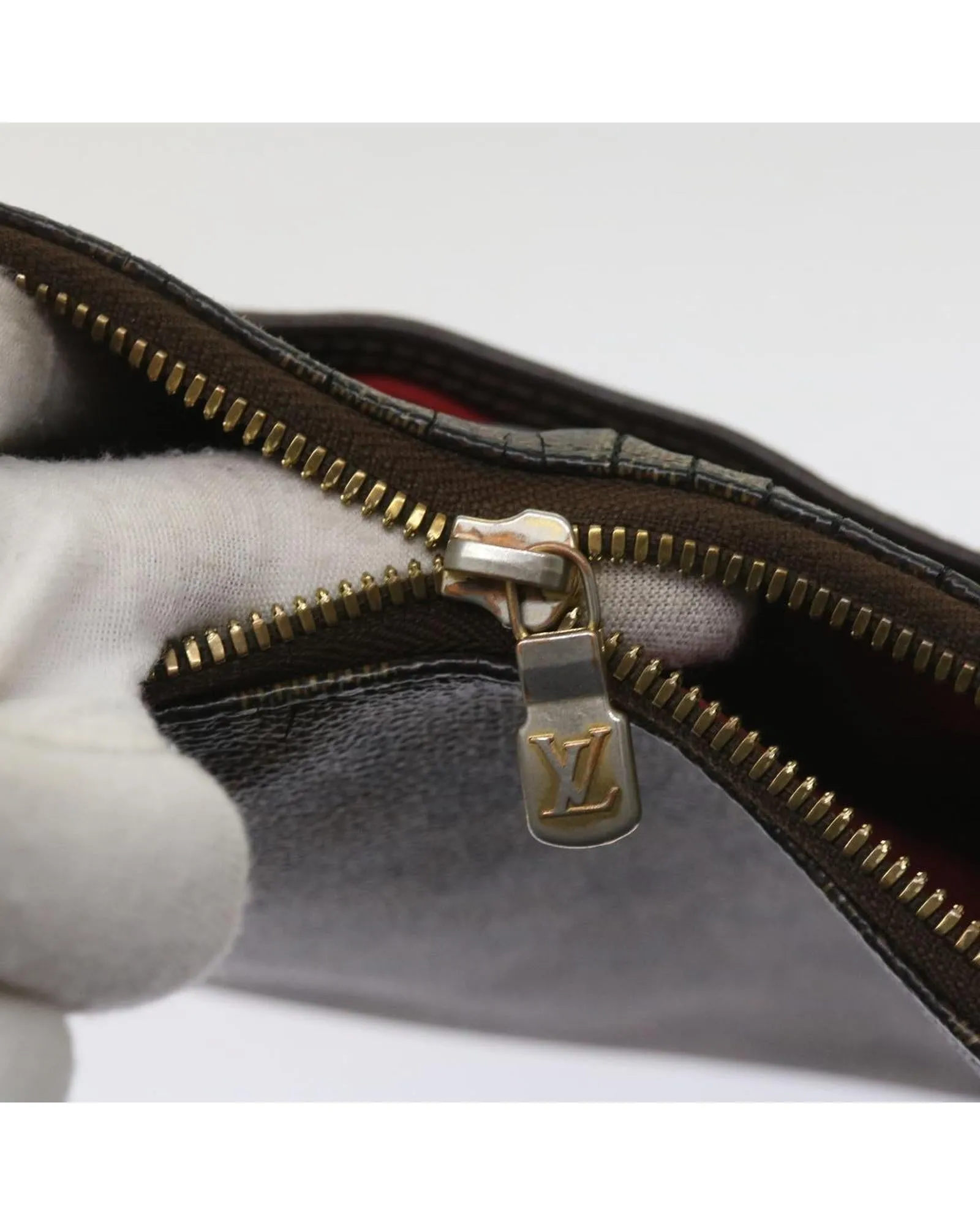 Damier Ebene Shoulder Bag with Adjustable Strap - Authentic LV