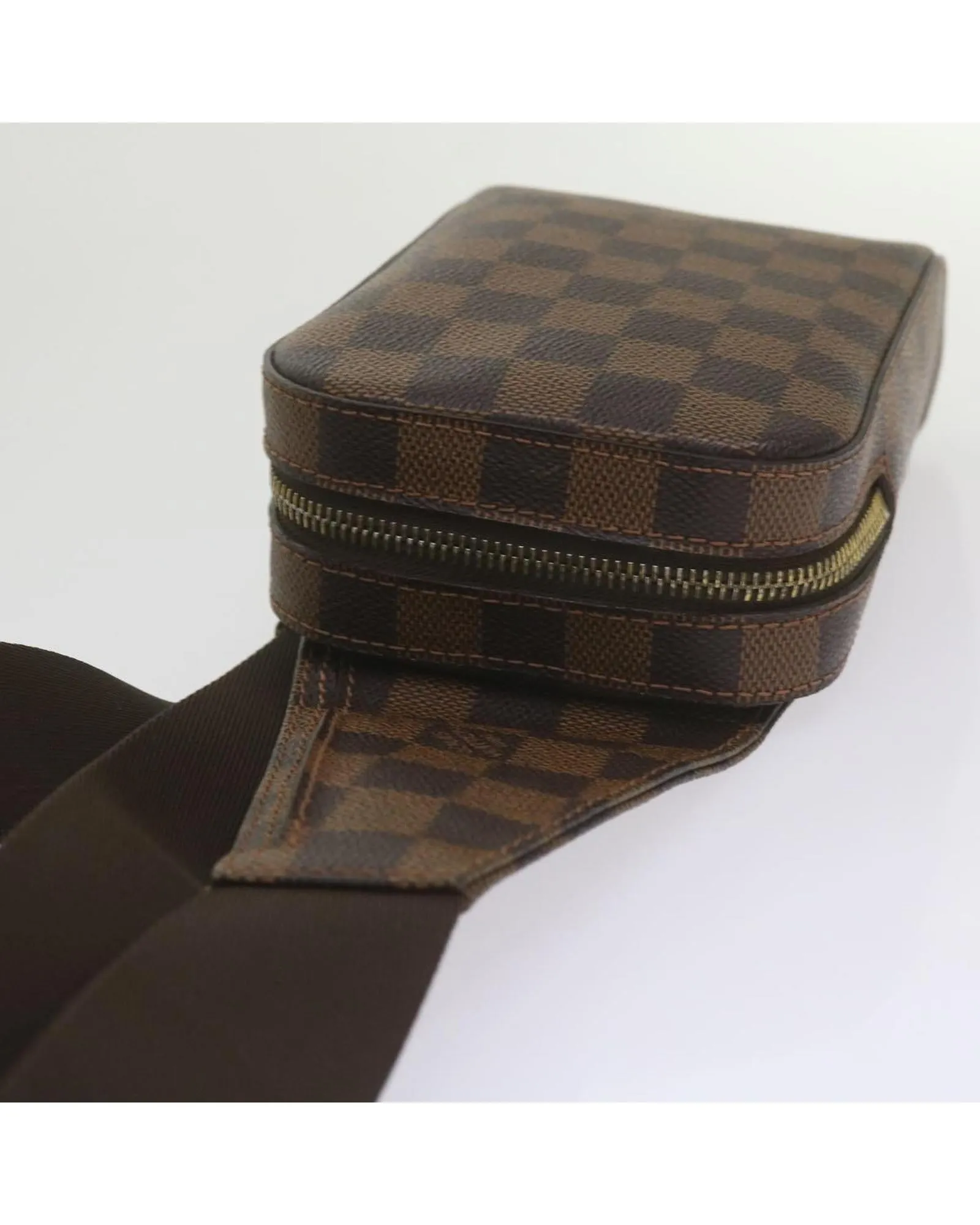 Damier Ebene Shoulder Bag with Dust Bag and Item Box