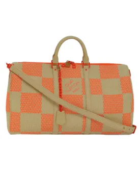 Damier Giant Keepall Bandouliere 50 Bag with Accessories