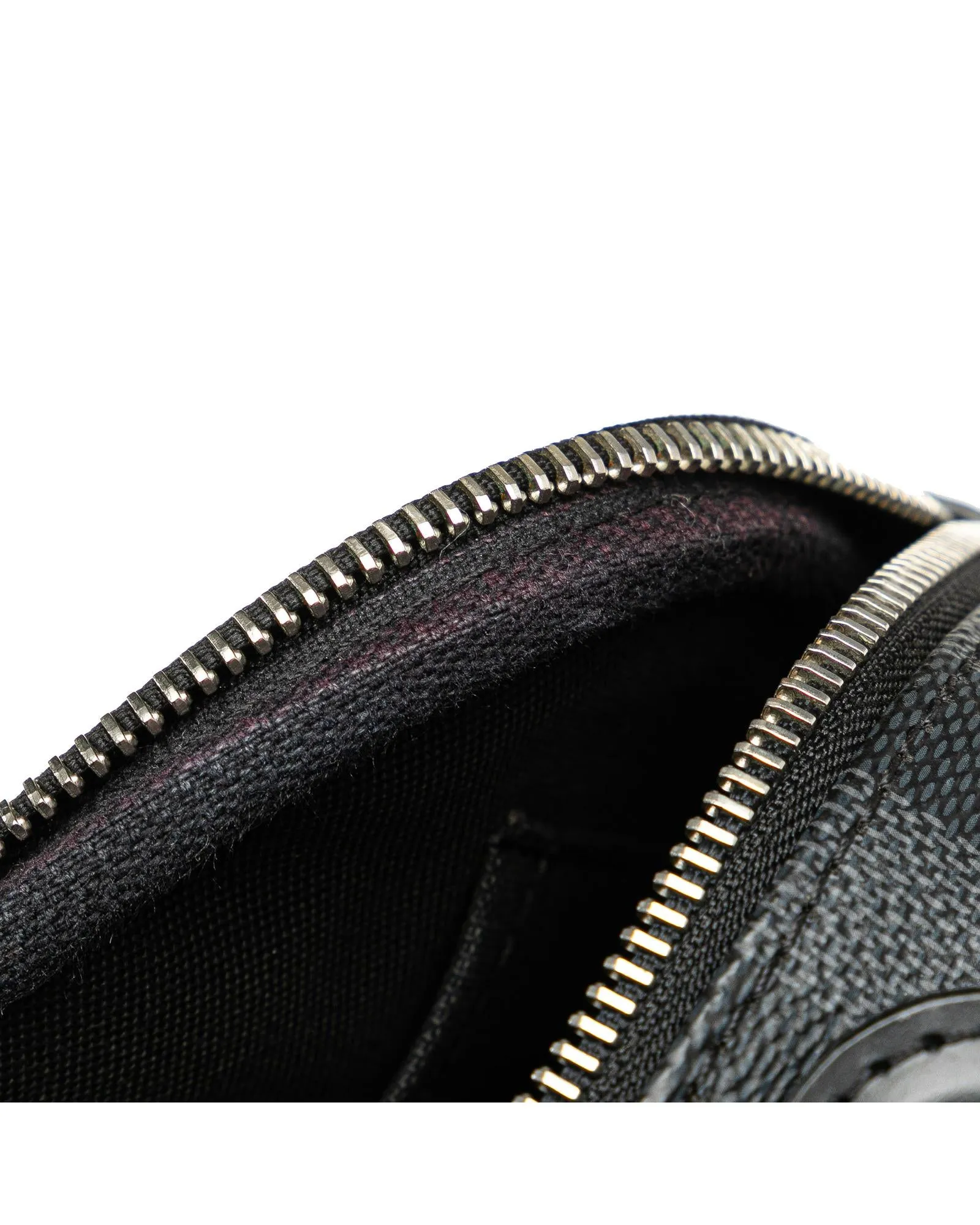 Damier Graphite Canvas Ambler with Leather Trim and Adjustable Waist Strap