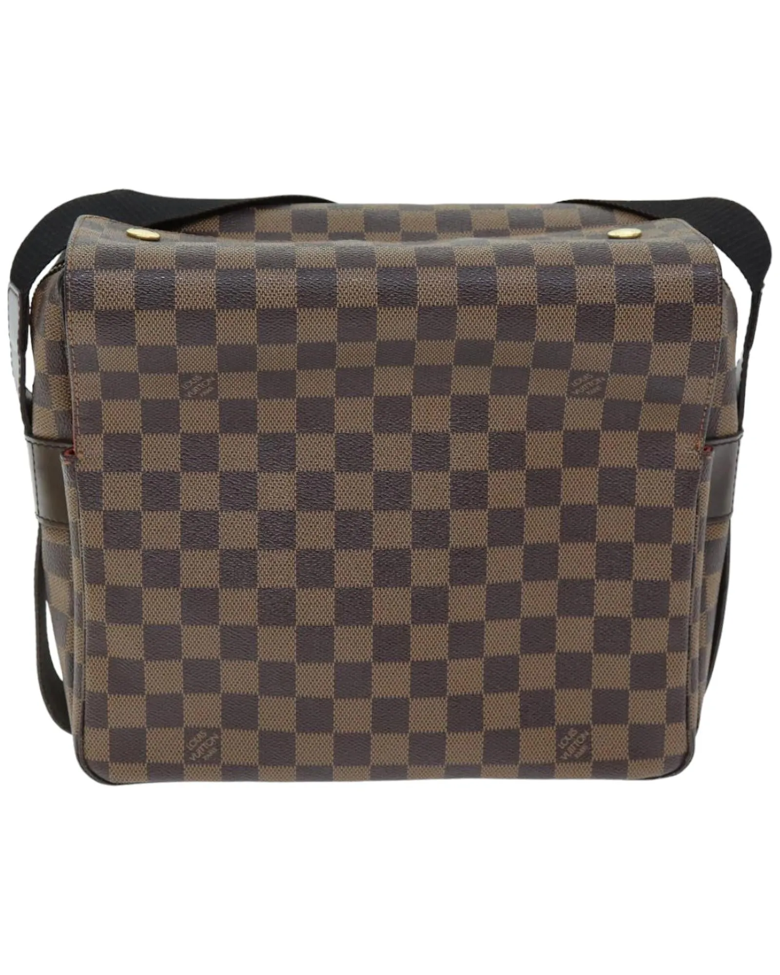 Designer Damier Ebene Shoulder Bag with Adjustable Strap
