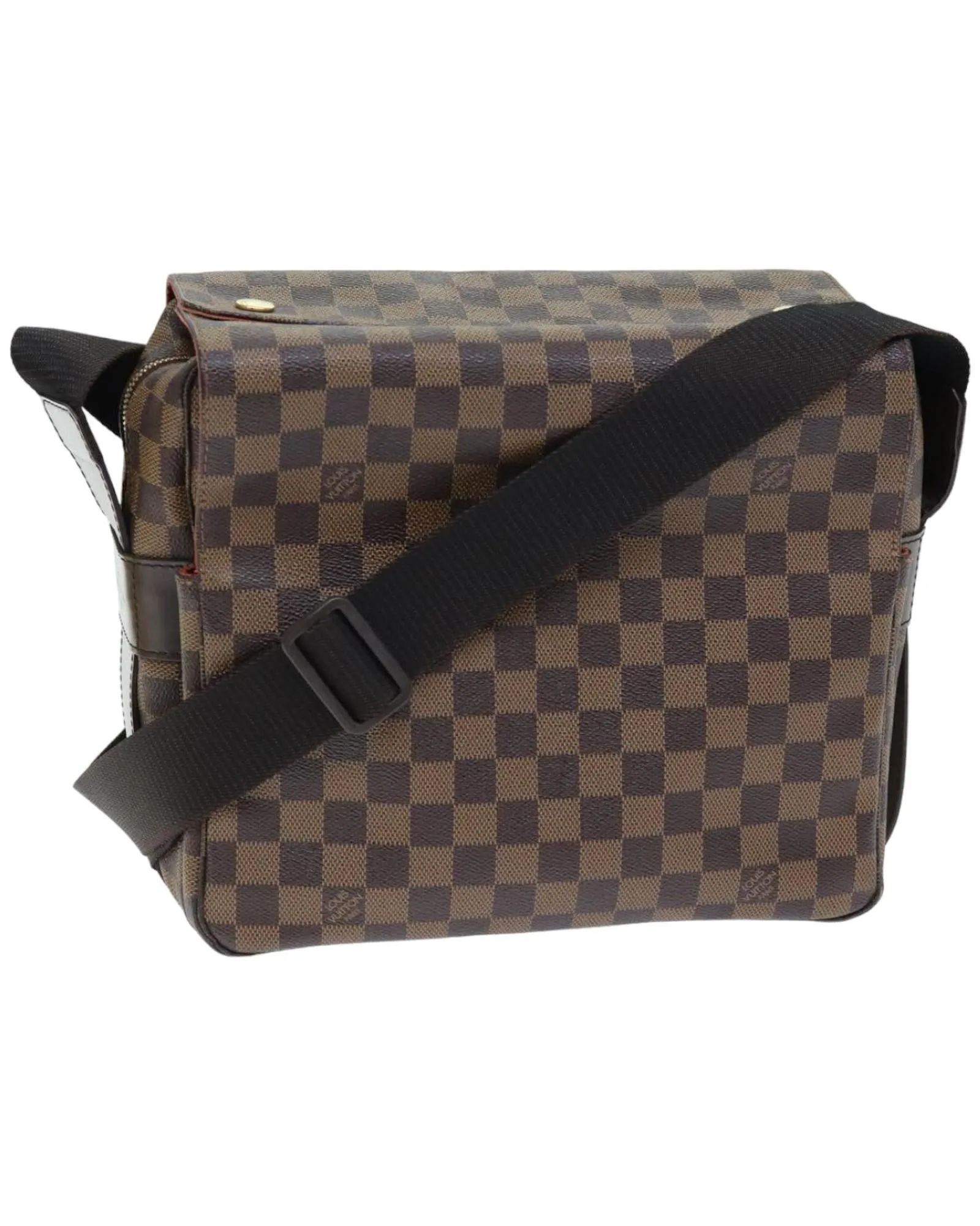 Designer Damier Ebene Shoulder Bag with Adjustable Strap
