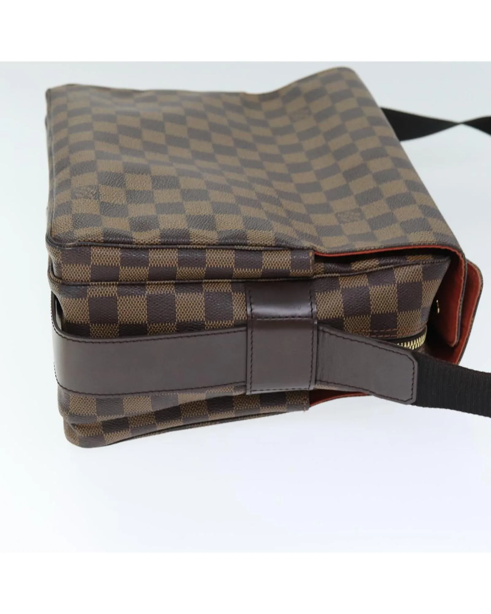 Designer Damier Ebene Shoulder Bag with Adjustable Strap
