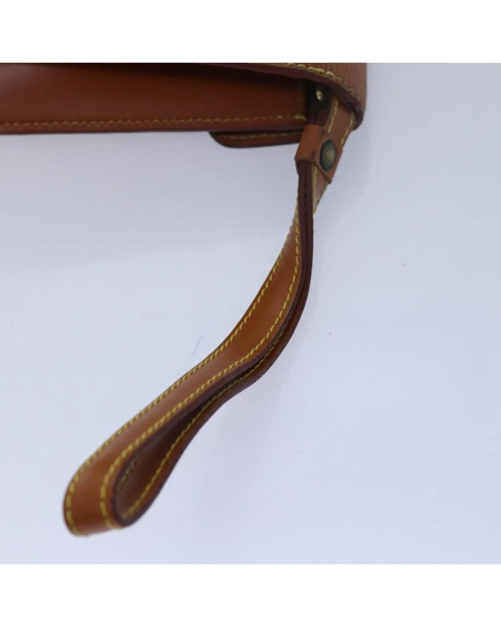 Epi Leather Dragonne Hand Bag with Zip Closure