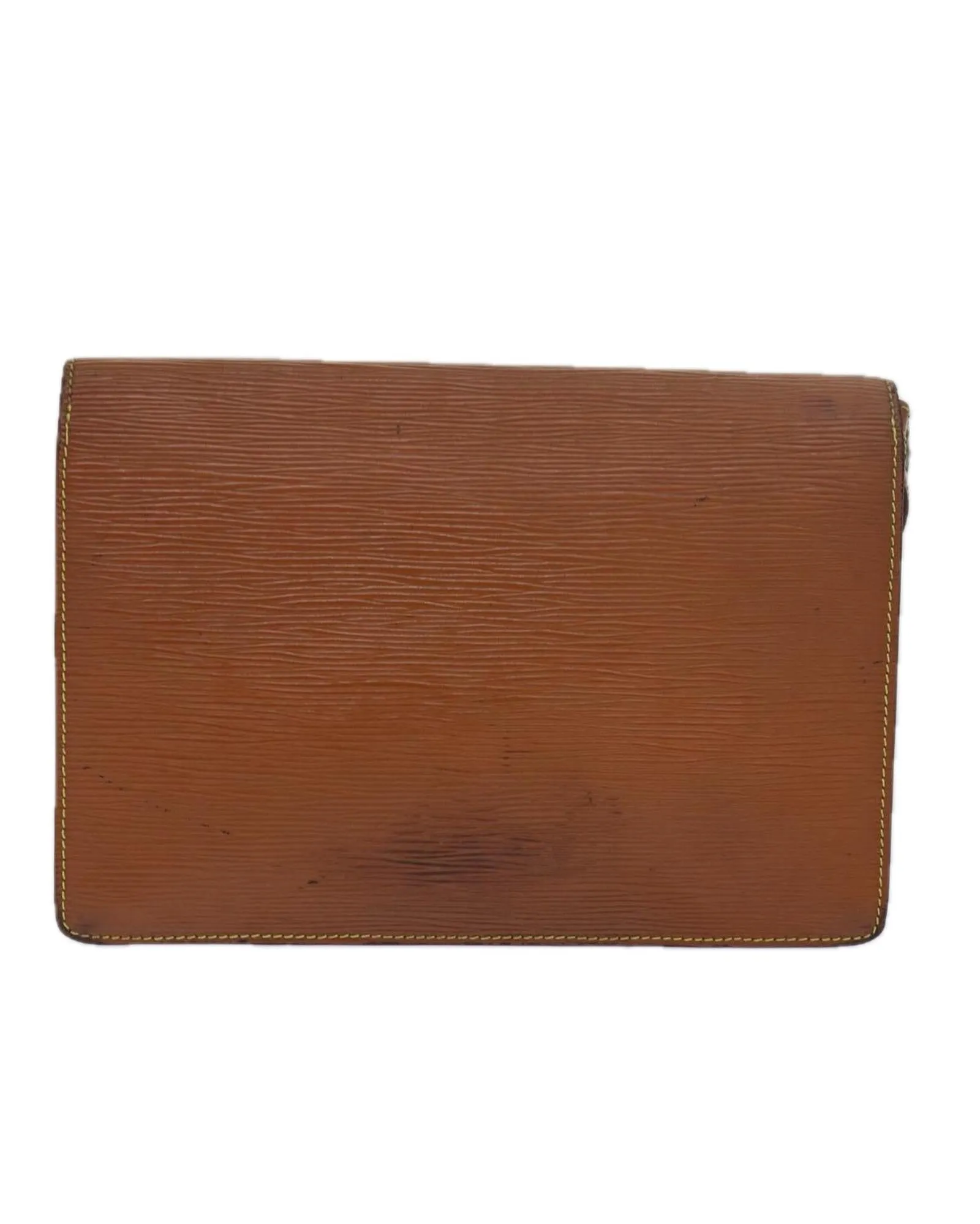 Epi Leather Dragonne Hand Bag with Zip Closure