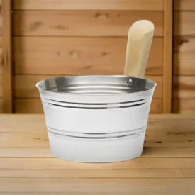 Finlandia Stainless Steel Sauna Bucket- 1 Gallon