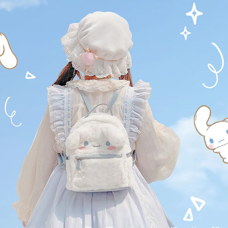 Fluffy Cinnamoroll Melody mini backpack