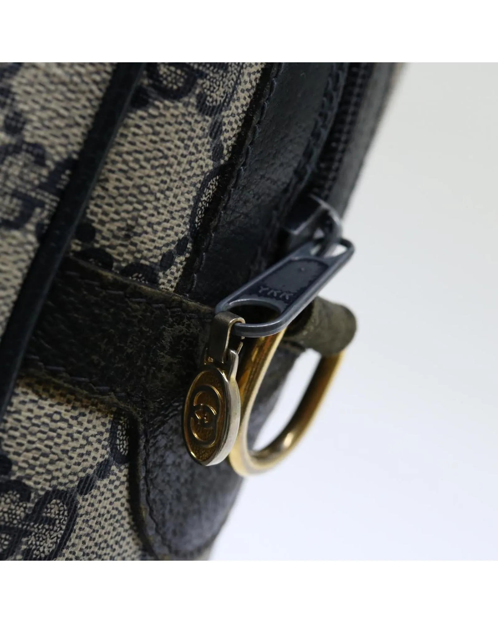 GG Canvas 2-Way Hand Bag with Shoulder Strap - Navy/Red