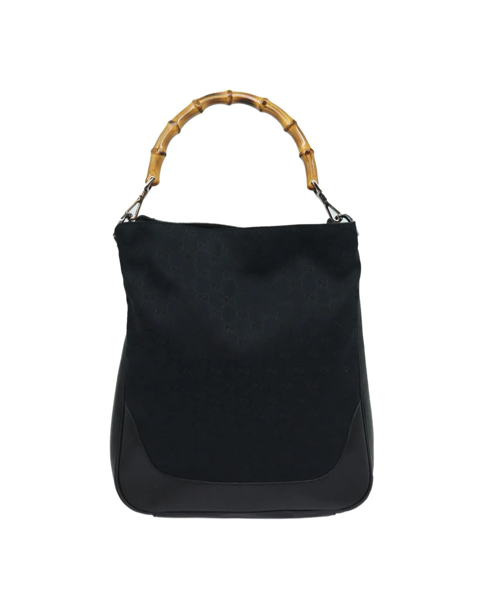 GG Canvas Hand Bag with Bamboo Handle