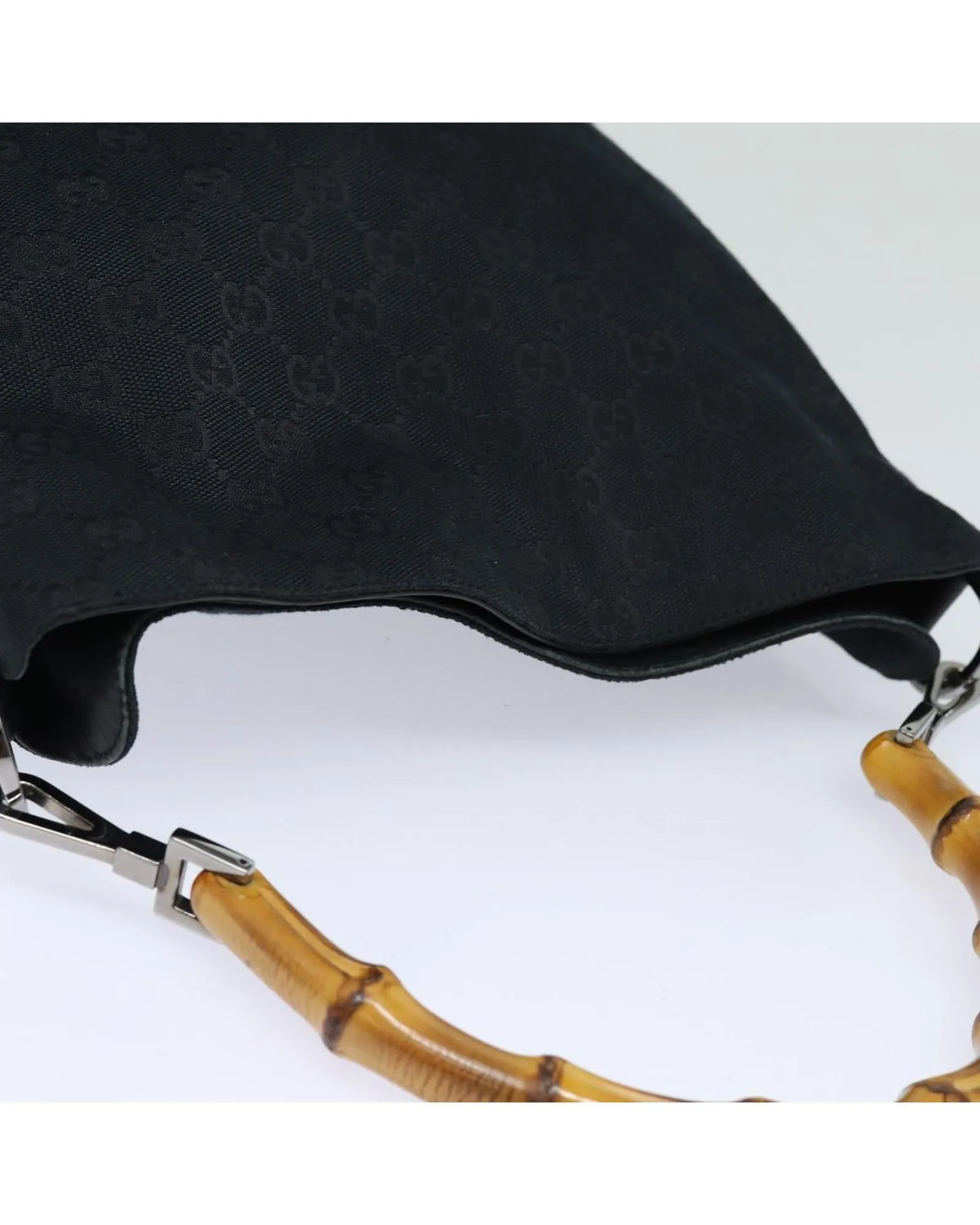 GG Canvas Hand Bag with Bamboo Handle