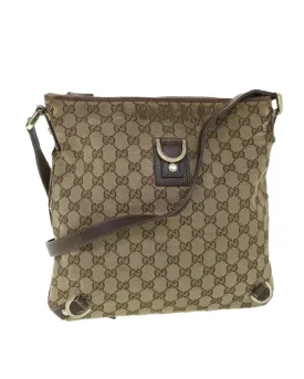 GG Canvas Shoulder Bag - Beige/Brown