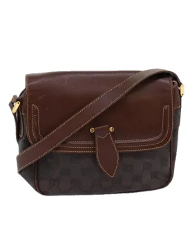 GG Canvas Shoulder Bag with Shoulder Strap - Brown