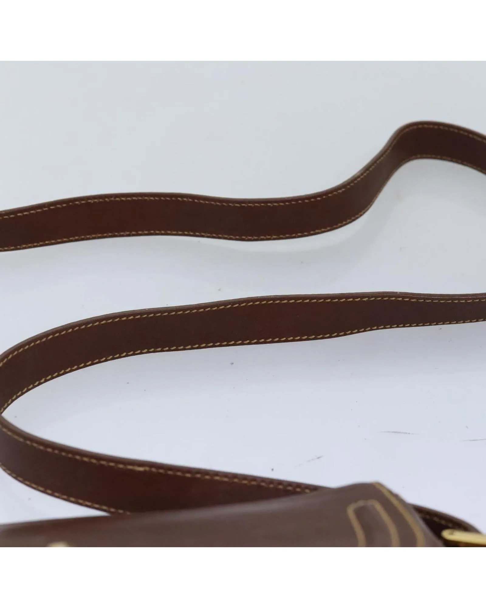 GG Canvas Shoulder Bag with Shoulder Strap - Brown