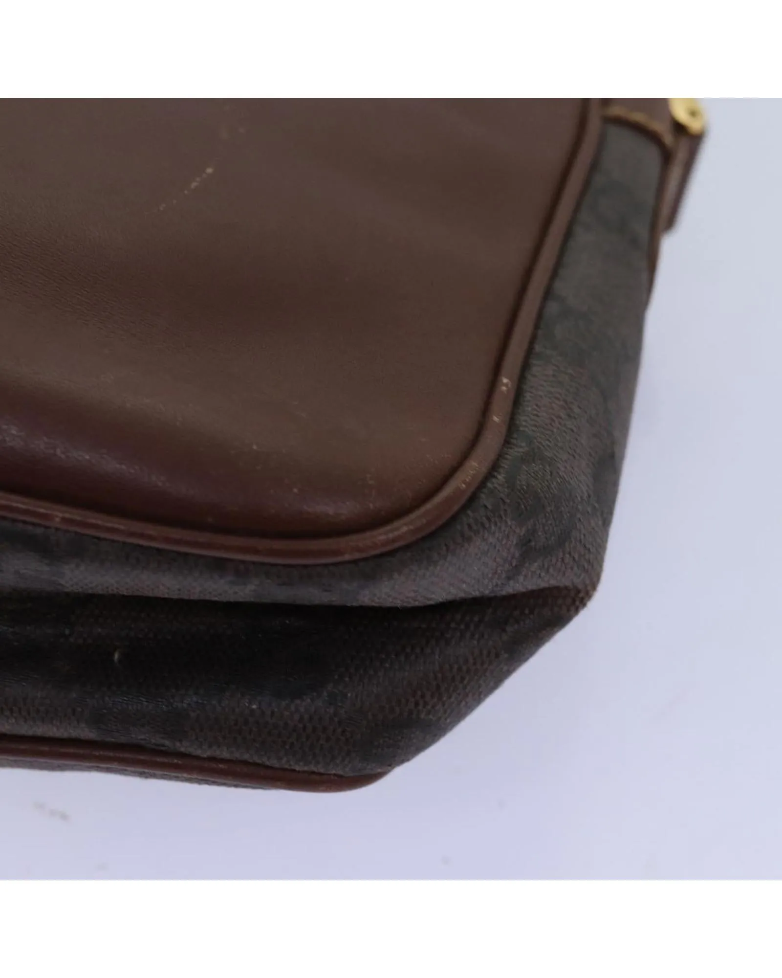 GG Canvas Shoulder Bag with Shoulder Strap - Brown