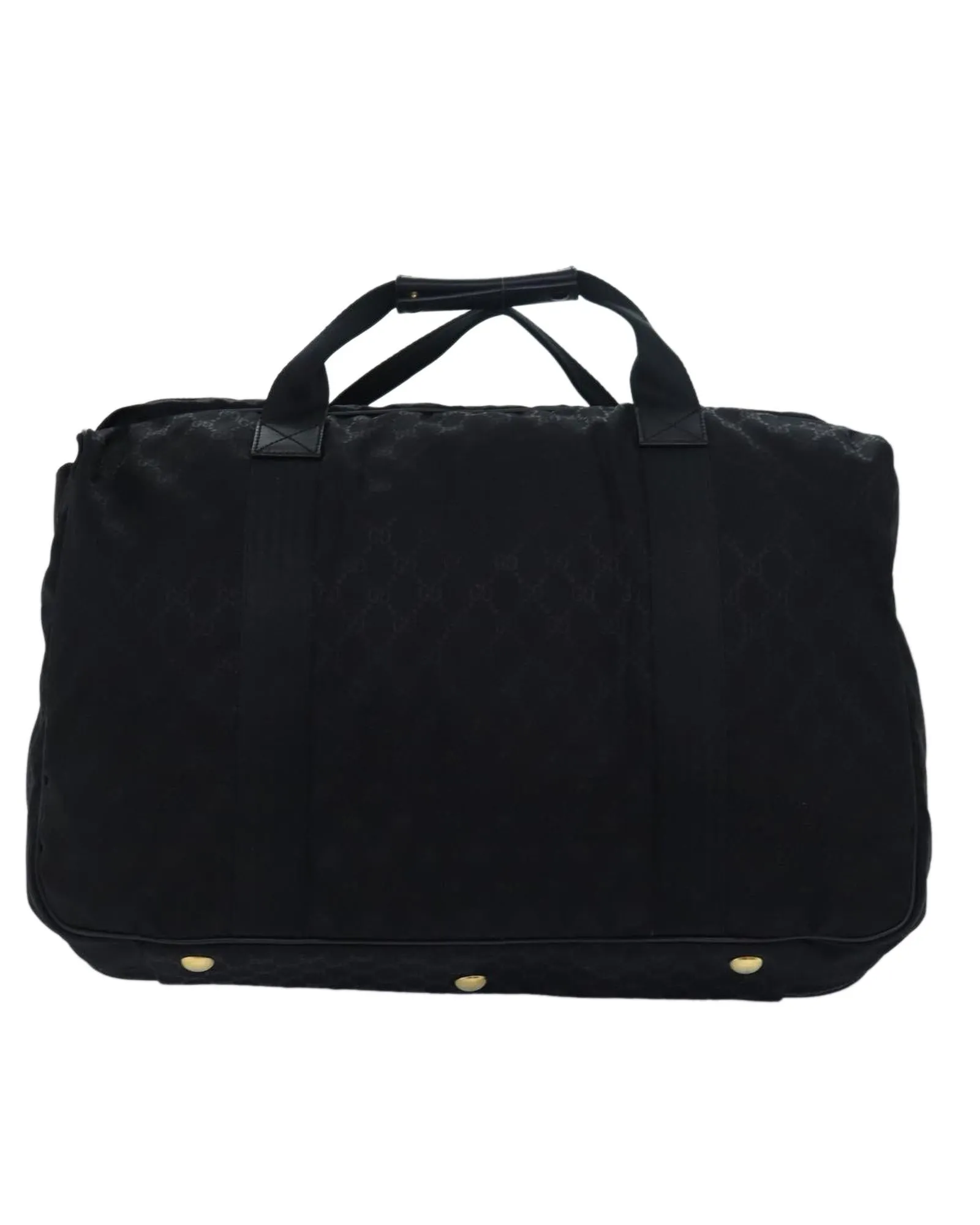 GG Canvas Travel Case Boston Bag with Name Tag